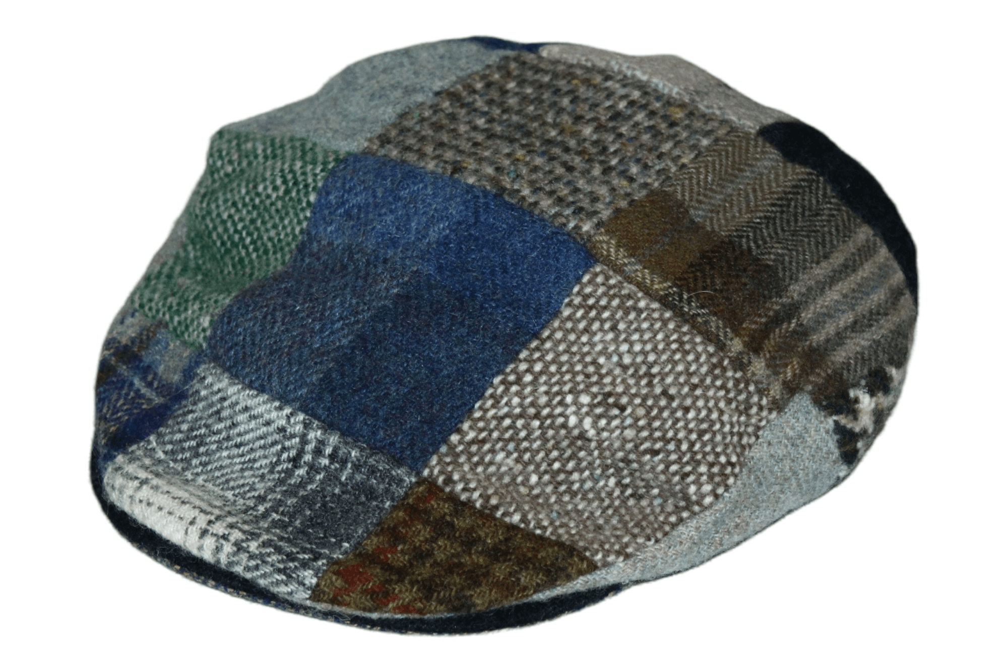 Donegal Tweed 💥Rare💥Hanna Hats of Donegal Tweed Patchwork Handcraft Cap Size ONE SIZE - 1 Thumbnail
