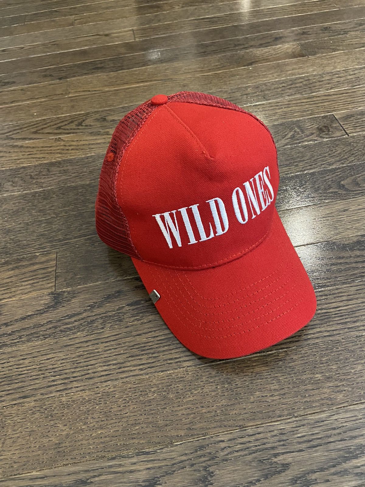 Amiri Amiri Wild Ones Trucker Hat Red White SnapBack Cap Mesh Size ONE SIZE - 1 Thumbnail