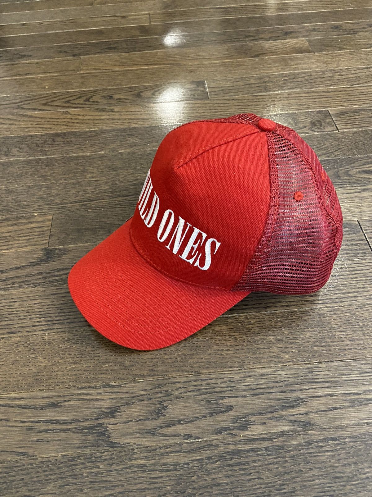 Amiri Amiri Wild Ones Trucker Hat Red White SnapBack Cap Mesh Size ONE SIZE - 2 Thumbnail