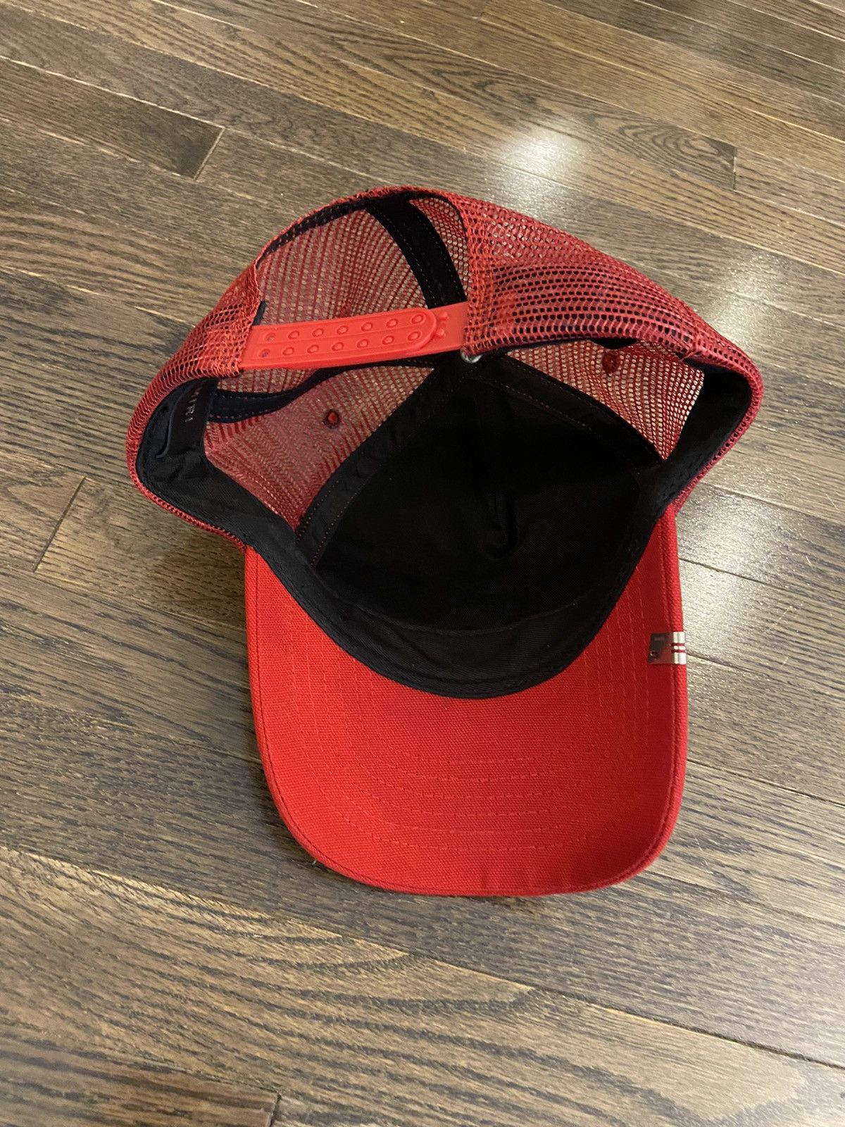 Amiri Amiri Wild Ones Trucker Hat Red White SnapBack Cap Mesh Size ONE SIZE - 10 Thumbnail