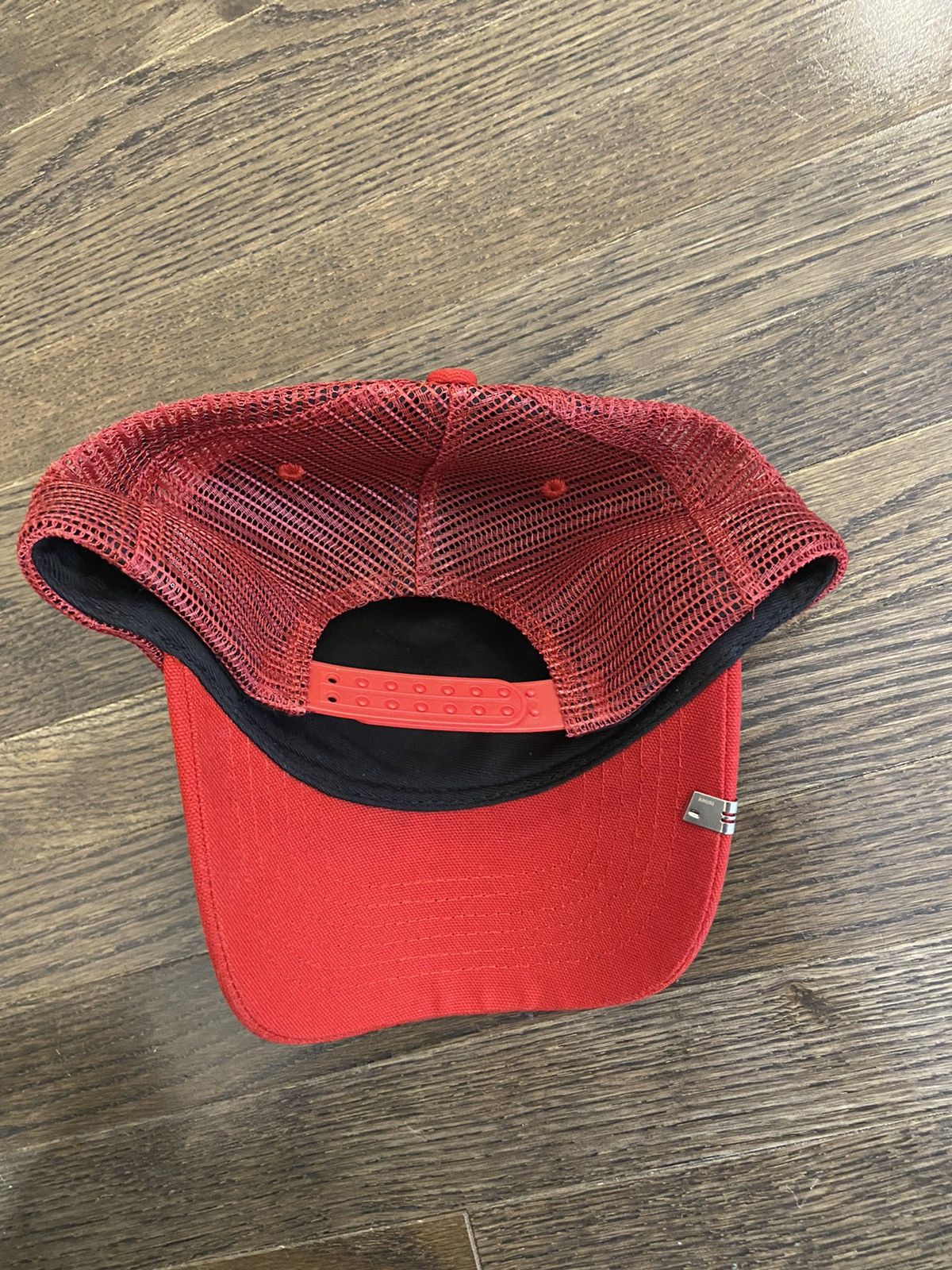 Amiri Amiri Wild Ones Trucker Hat Red White SnapBack Cap Mesh Size ONE SIZE - 9 Thumbnail
