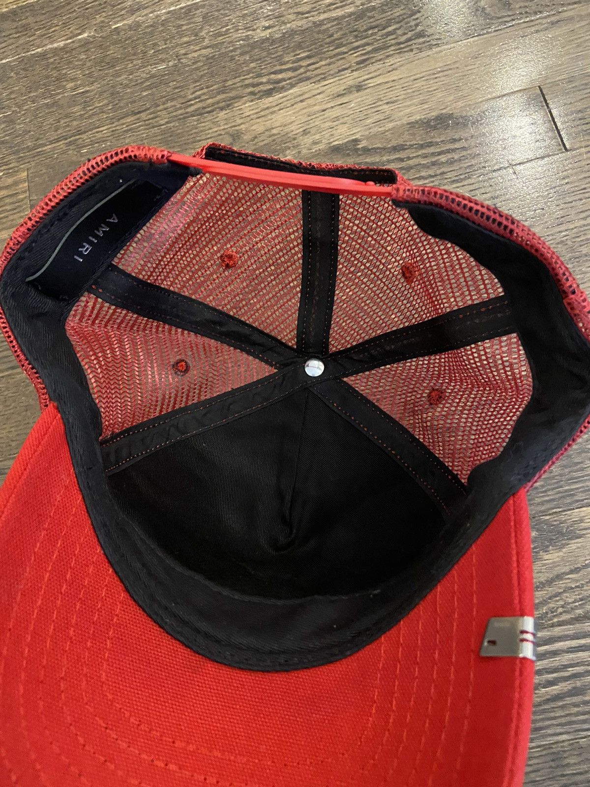 Amiri Amiri Wild Ones Trucker Hat Red White SnapBack Cap Mesh Size ONE SIZE - 11 Thumbnail