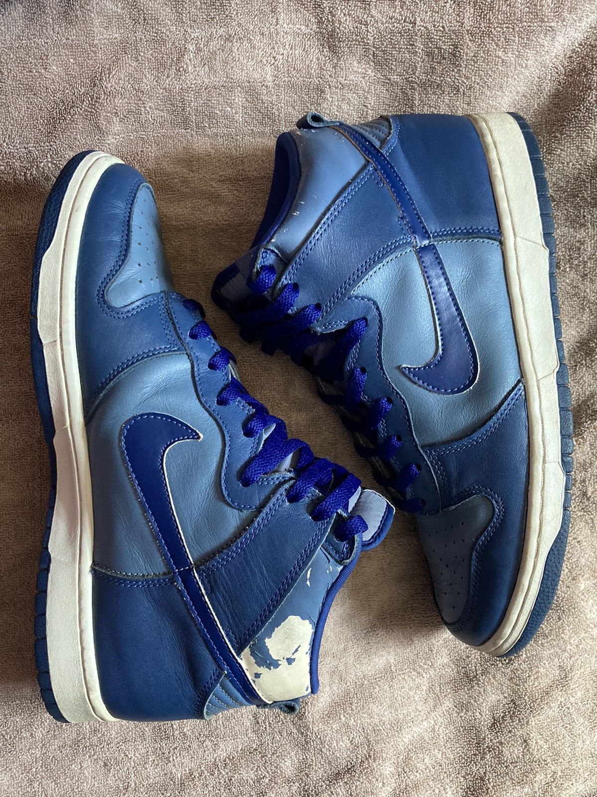 Nike 1999 Dunk High Storm Grey neutral mist blue royal dunks Size US 9.5 / EU 42-43 - 2 Thumbnail