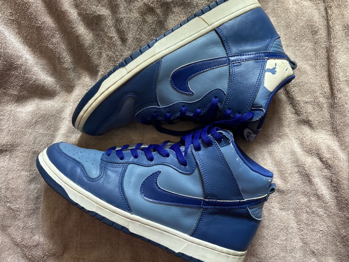 Nike 1999 Dunk High Storm Grey neutral mist blue royal dunks Size US 9.5 / EU 42-43 - 7 Thumbnail