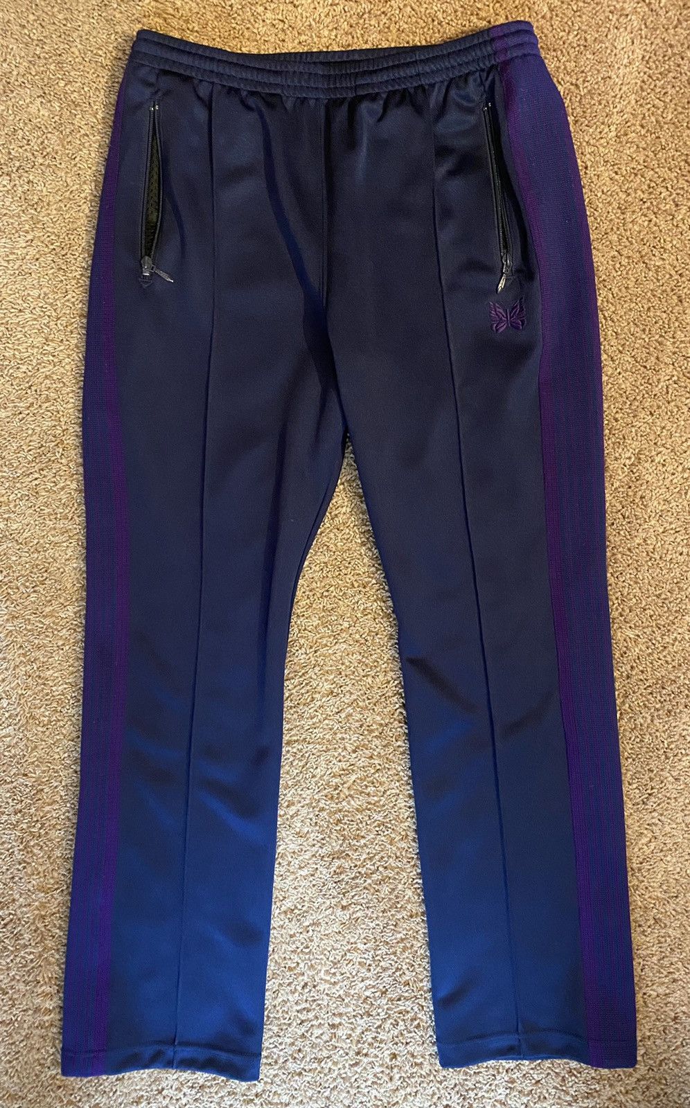 Needles Needles Navy/Purple Track Pants Size US 32 / EU 48 - 2 Thumbnail