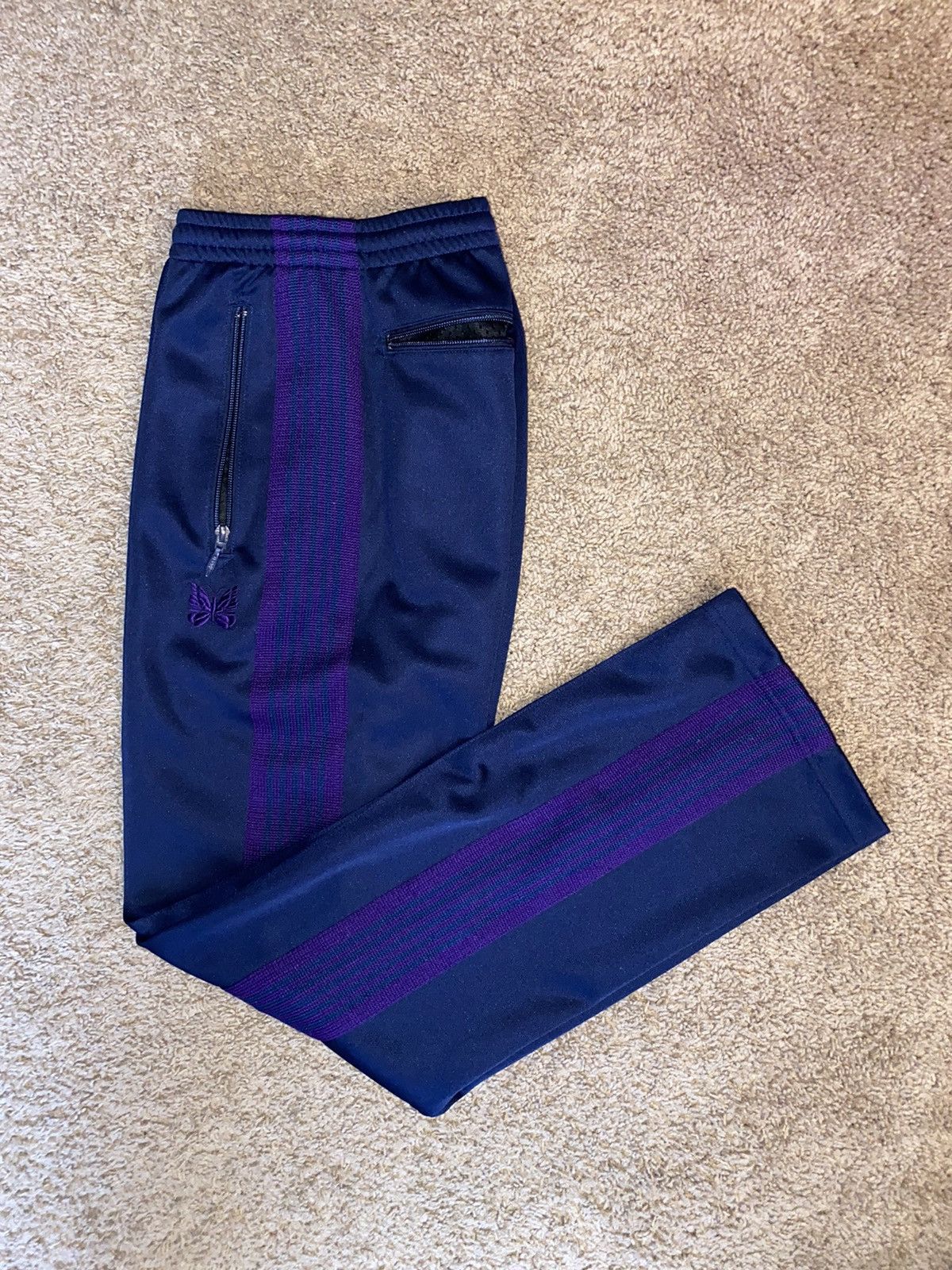 Needles Navy/Purple Track Pants