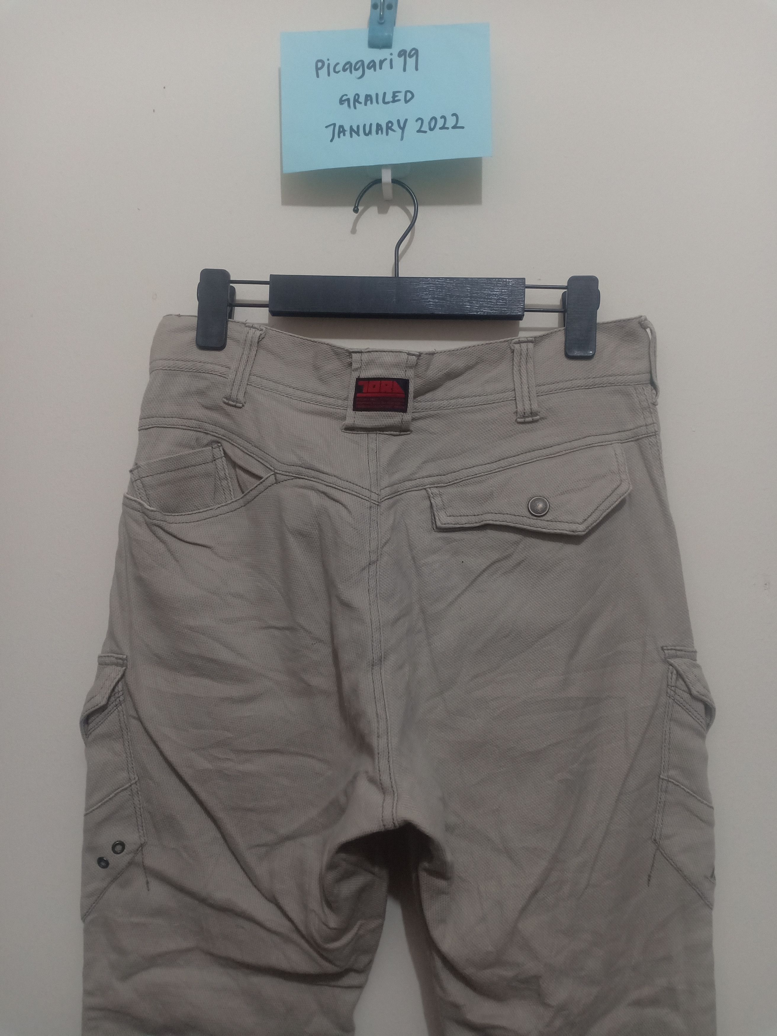 Japanese Brand Vtg Tora Bikers Cargo Multiple Pocket Pants Size US 29 - 12 Thumbnail