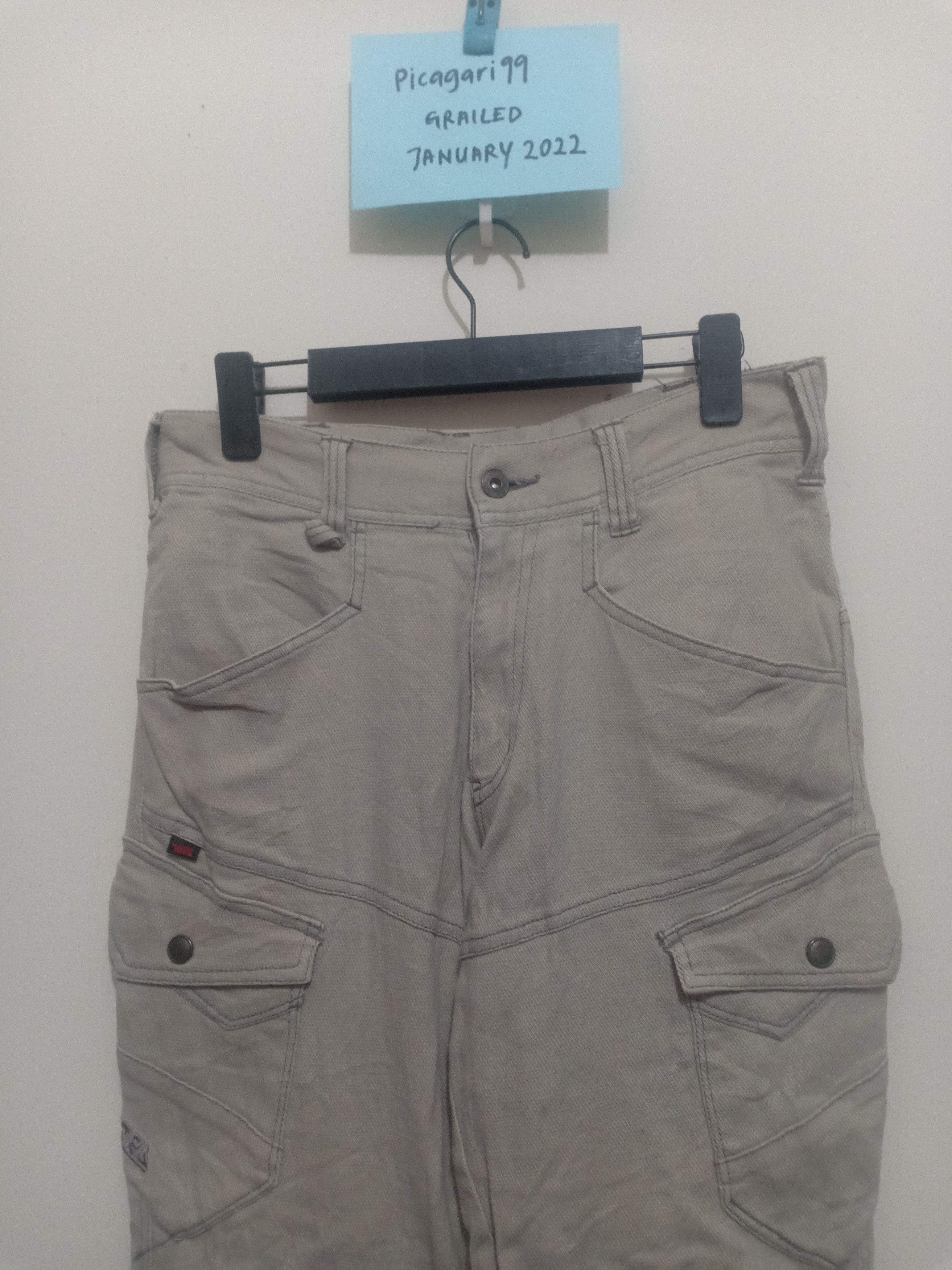 Japanese Brand Vtg Tora Bikers Cargo Multiple Pocket Pants Size US 29 - 2 Thumbnail