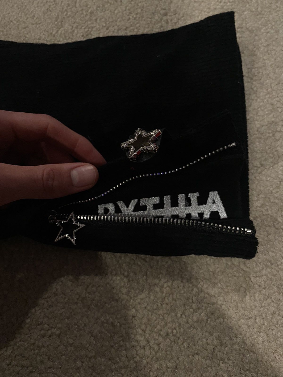 Japanese Brand Pythia Black Corduroy Pants Size US 32 / EU 48 - 3 Thumbnail