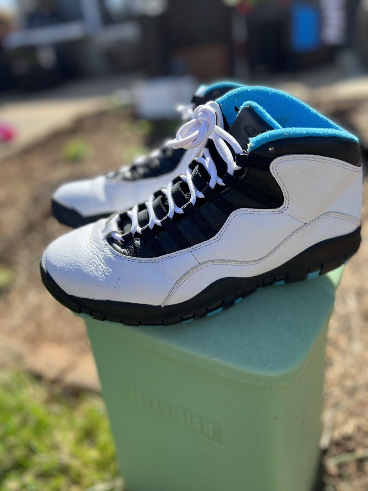 Jordan Brand Air Jordan 10 Retro 2014 Powder Blue 2014 Size US 9.5 / EU 42-43 - 18 Thumbnail