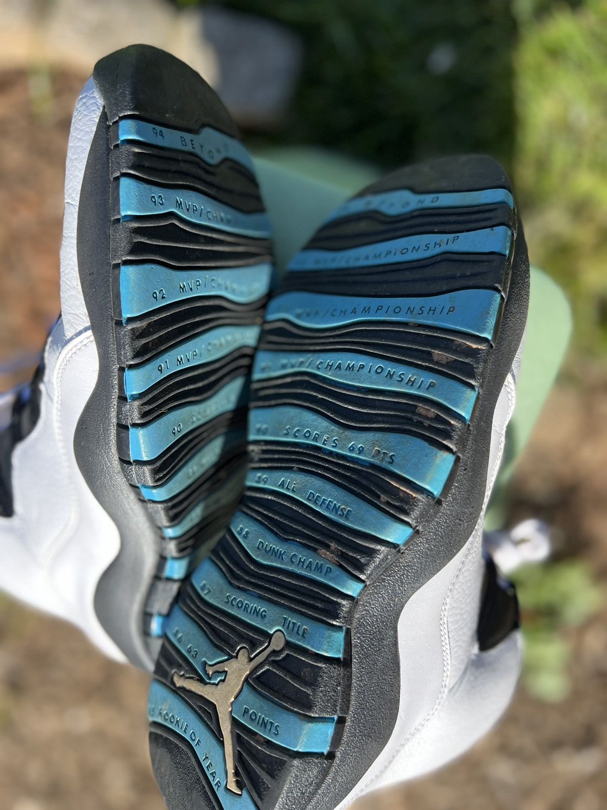 Jordan Brand Air Jordan 10 Retro 2014 Powder Blue 2014 Size US 9.5 / EU 42-43 - 11 Thumbnail