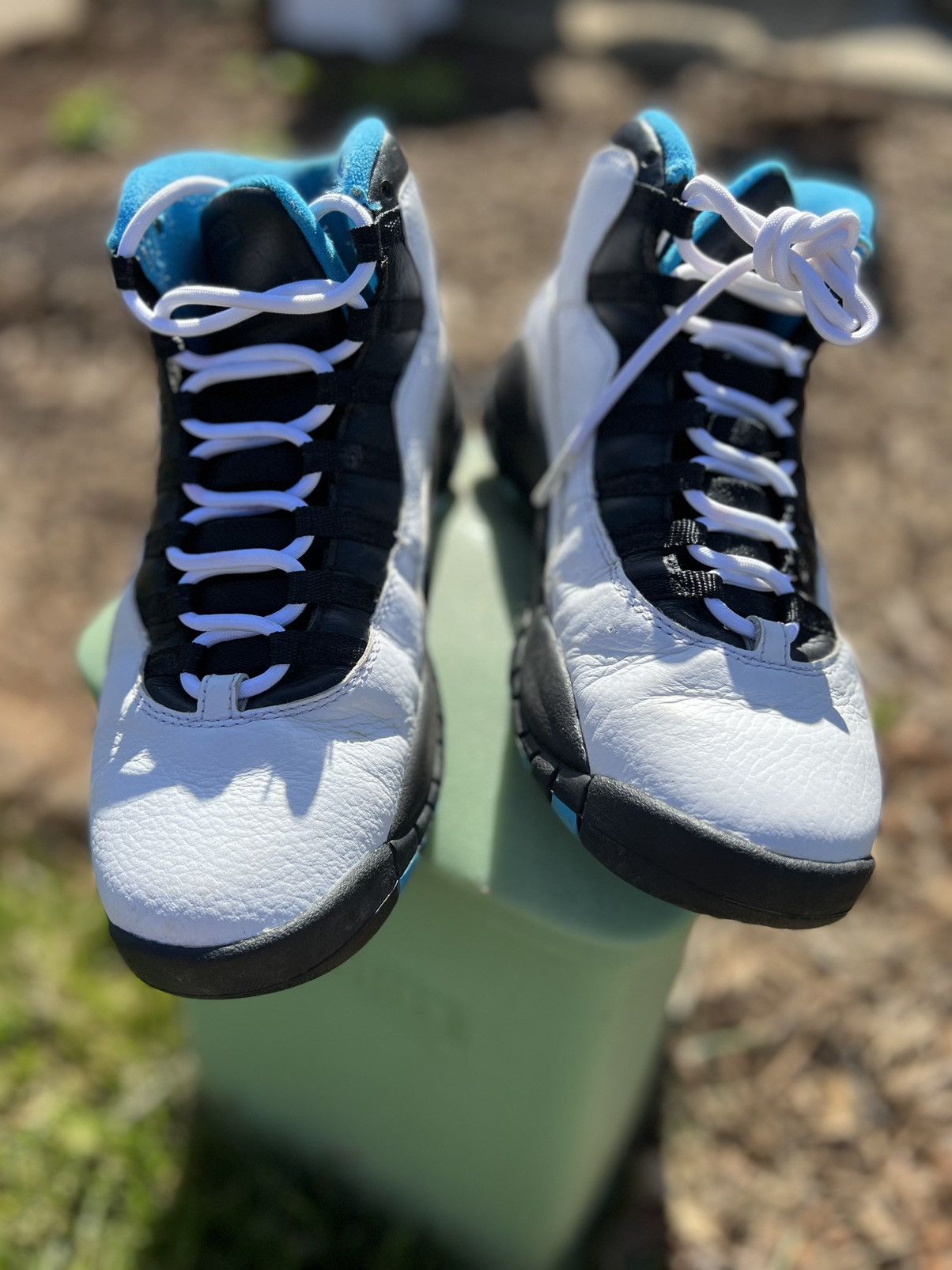 Jordan Brand Air Jordan 10 Retro 2014 Powder Blue 2014 Size US 9.5 / EU 42-43 - 17 Thumbnail