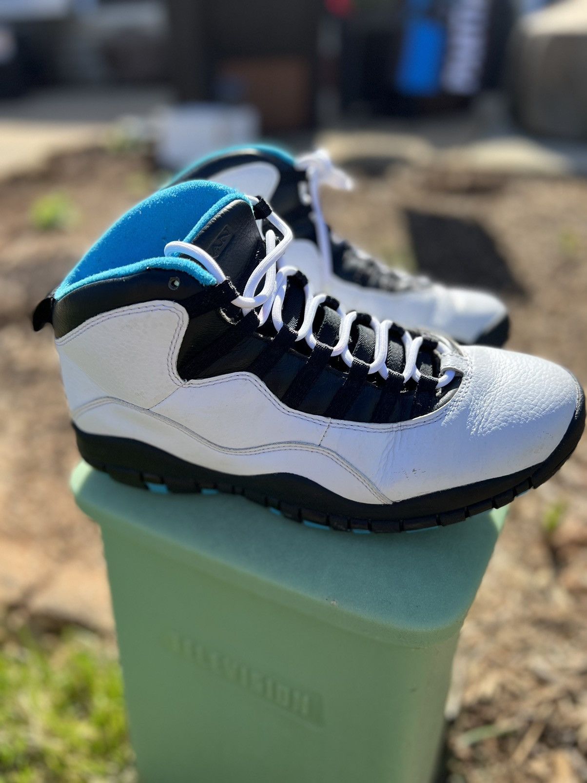 Jordan Brand Air Jordan 10 Retro 2014 Powder Blue 2014 Size US 9.5 / EU 42-43 - 15 Thumbnail