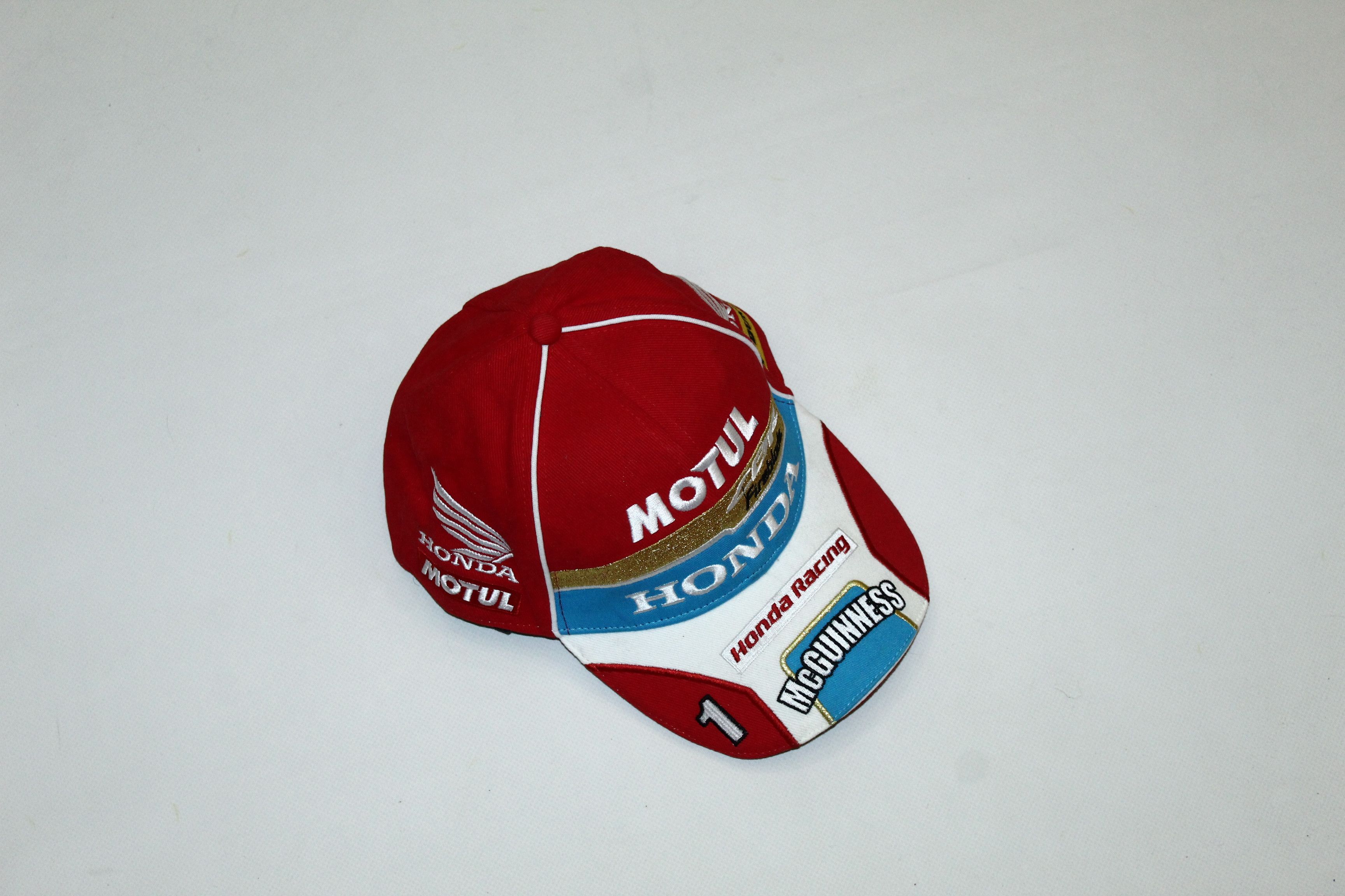 Honda RARE💥 Honda Racing Team #1 McGuinness Cap Size ONE SIZE - 4 Thumbnail