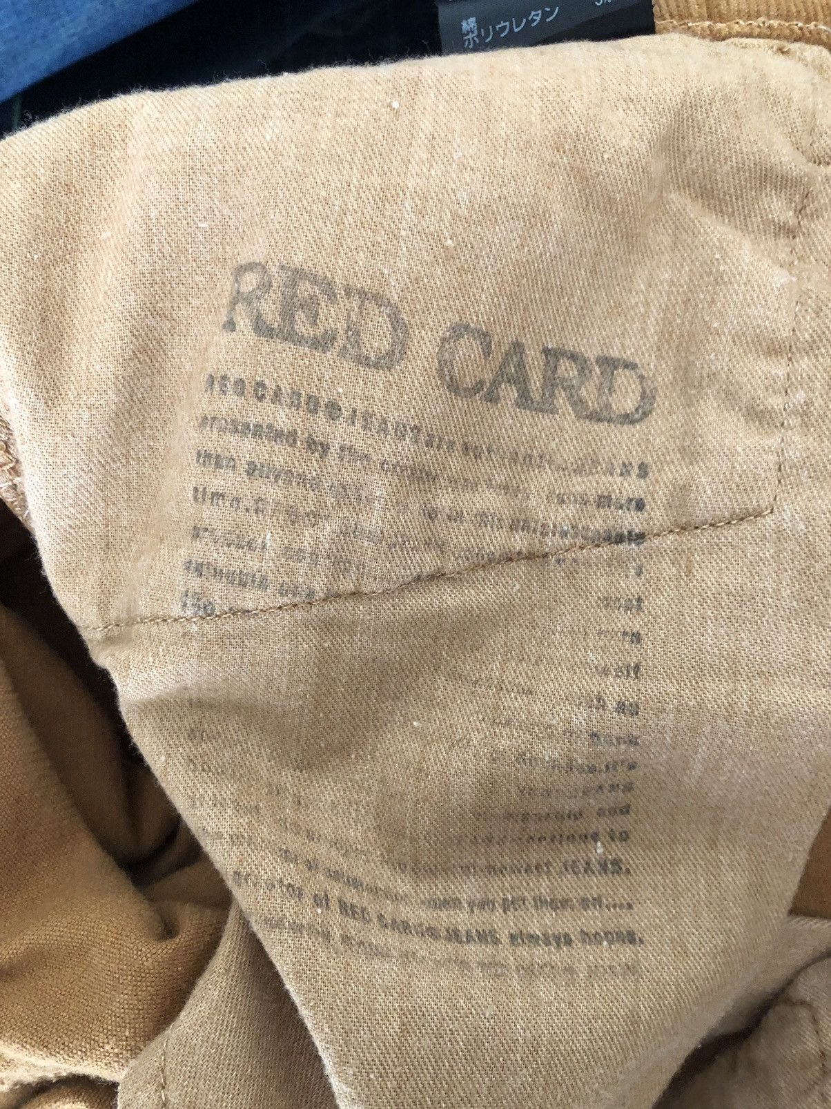 Vintage Red Card Japan Skinny Corduroy Jeans Size US 30 / EU 46 - 19 Thumbnail