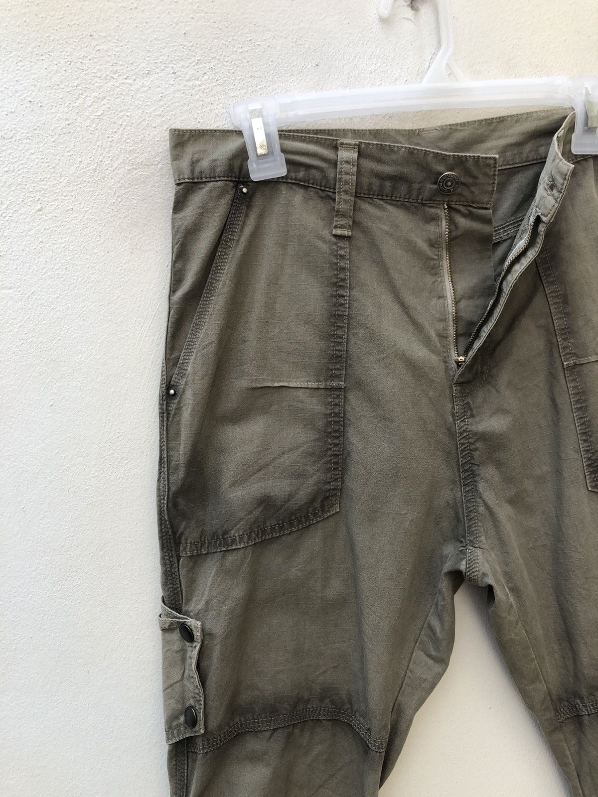 Vintage Vintage PPFM Japan Shadow Line Ripstop Slim Fatigue Trouser Size US 30 / EU 46 - 8 Thumbnail