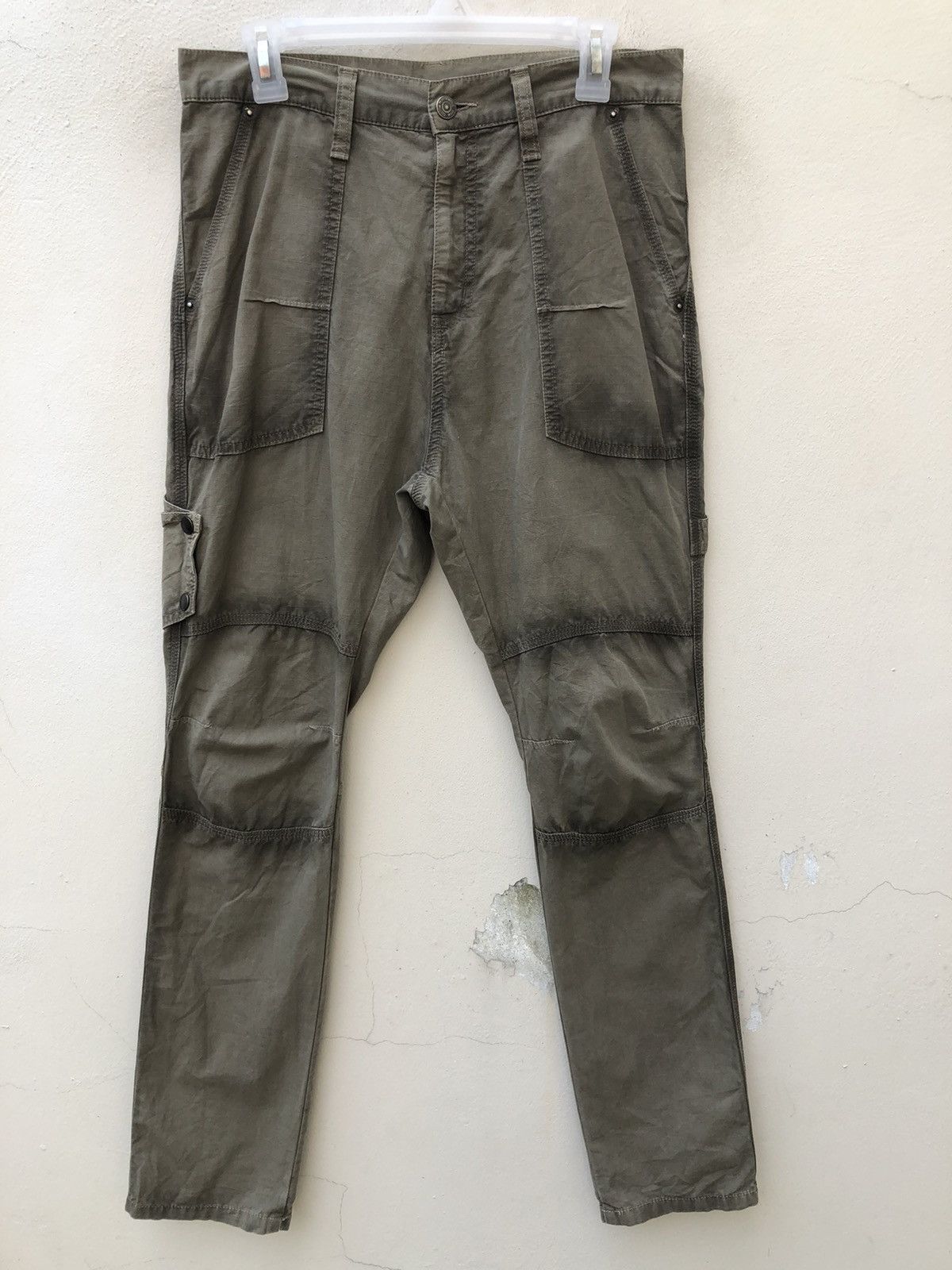 Vintage Vintage PPFM Japan Shadow Line Ripstop Slim Fatigue Trouser Size US 30 / EU 46 - 6 Thumbnail