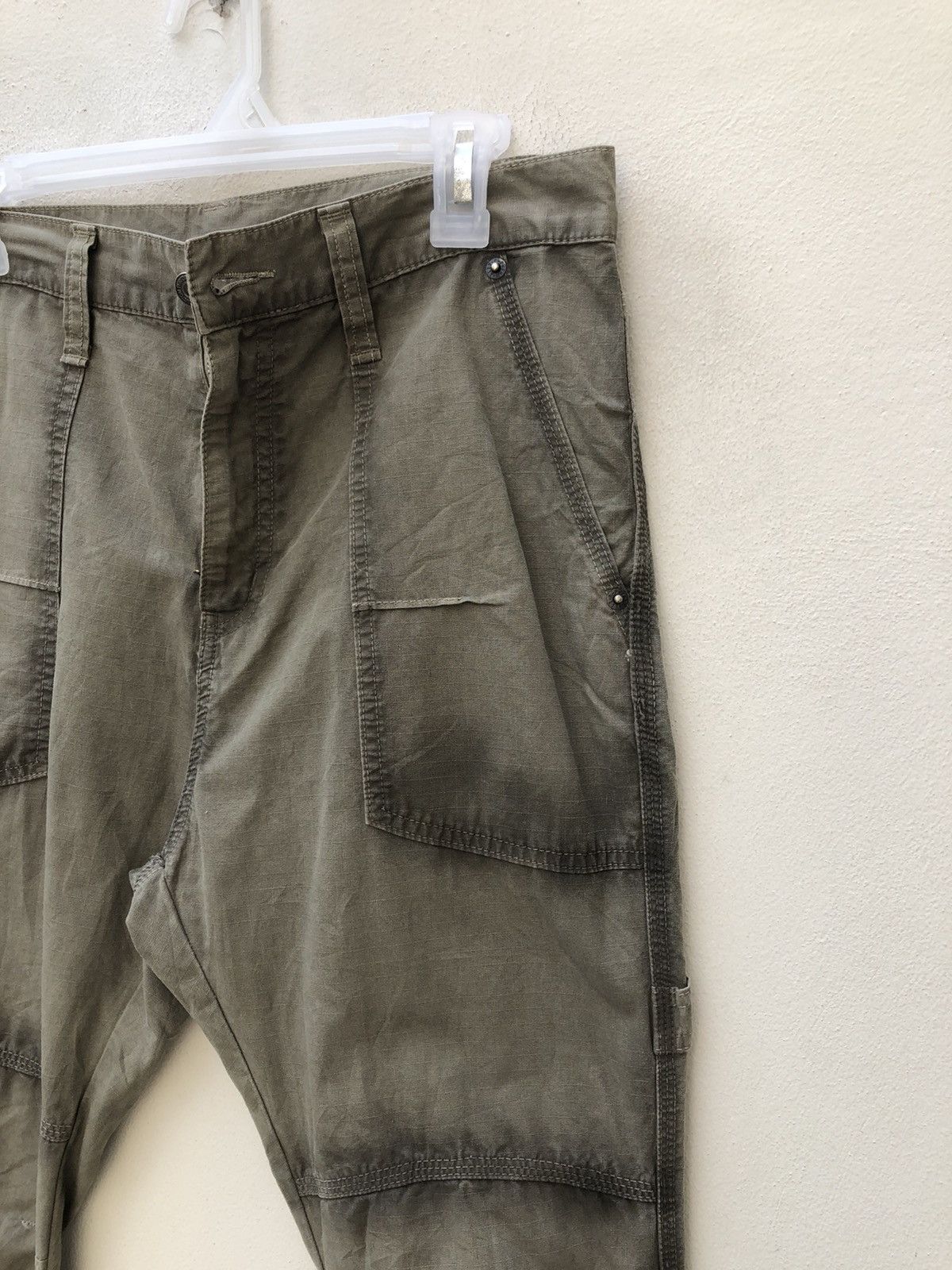 Vintage Vintage PPFM Japan Shadow Line Ripstop Slim Fatigue Trouser Size US 30 / EU 46 - 11 Thumbnail