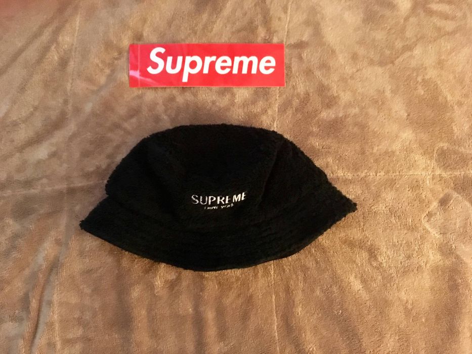 Supreme Supreme Terry Crusher Bucket Hat (Black) | Grailed