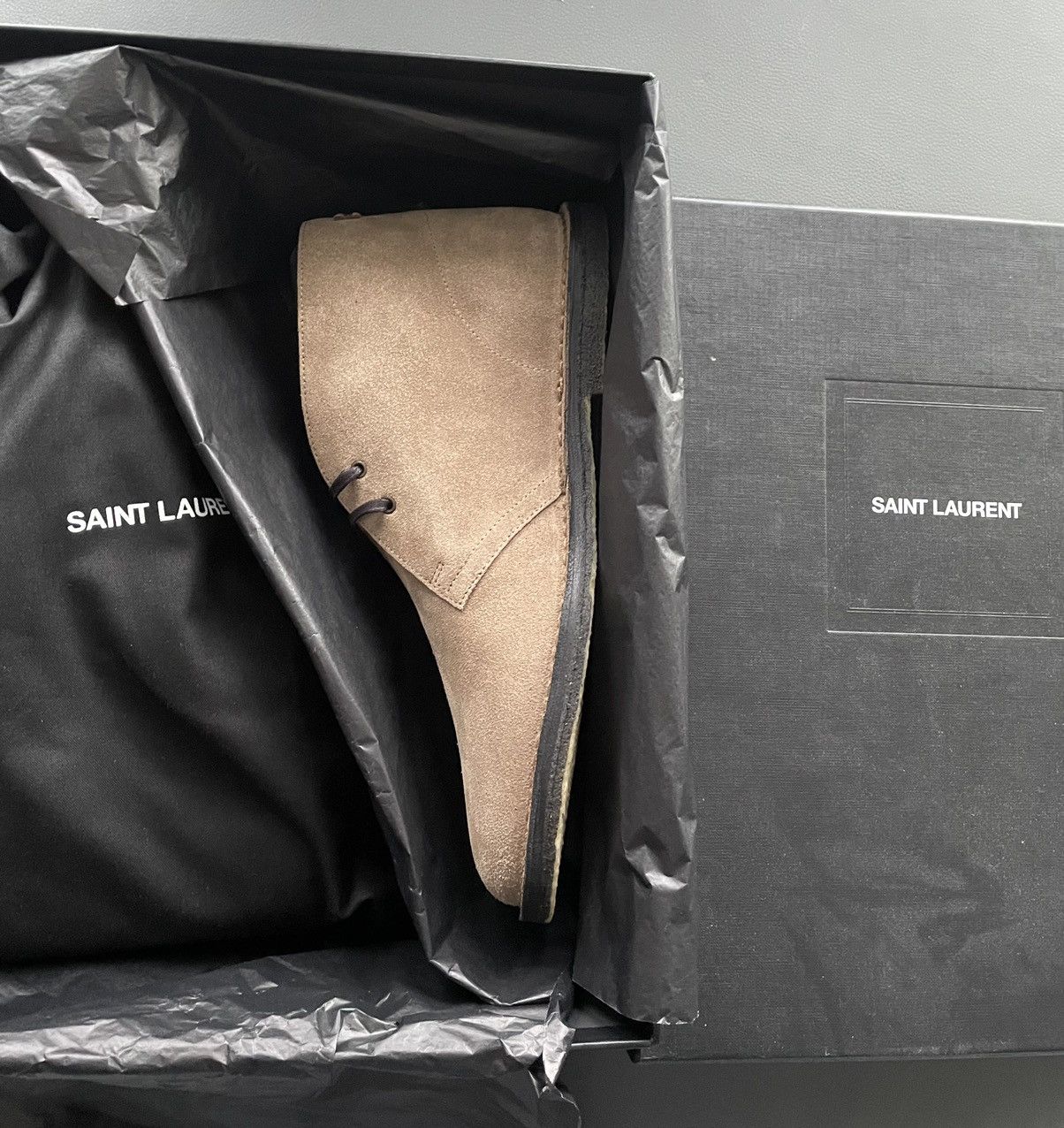 Hedi Slimane Iconic Brand New Classic Suede Leather Western Boots Shoes Size US 10 / EU 43 - 9 Thumbnail