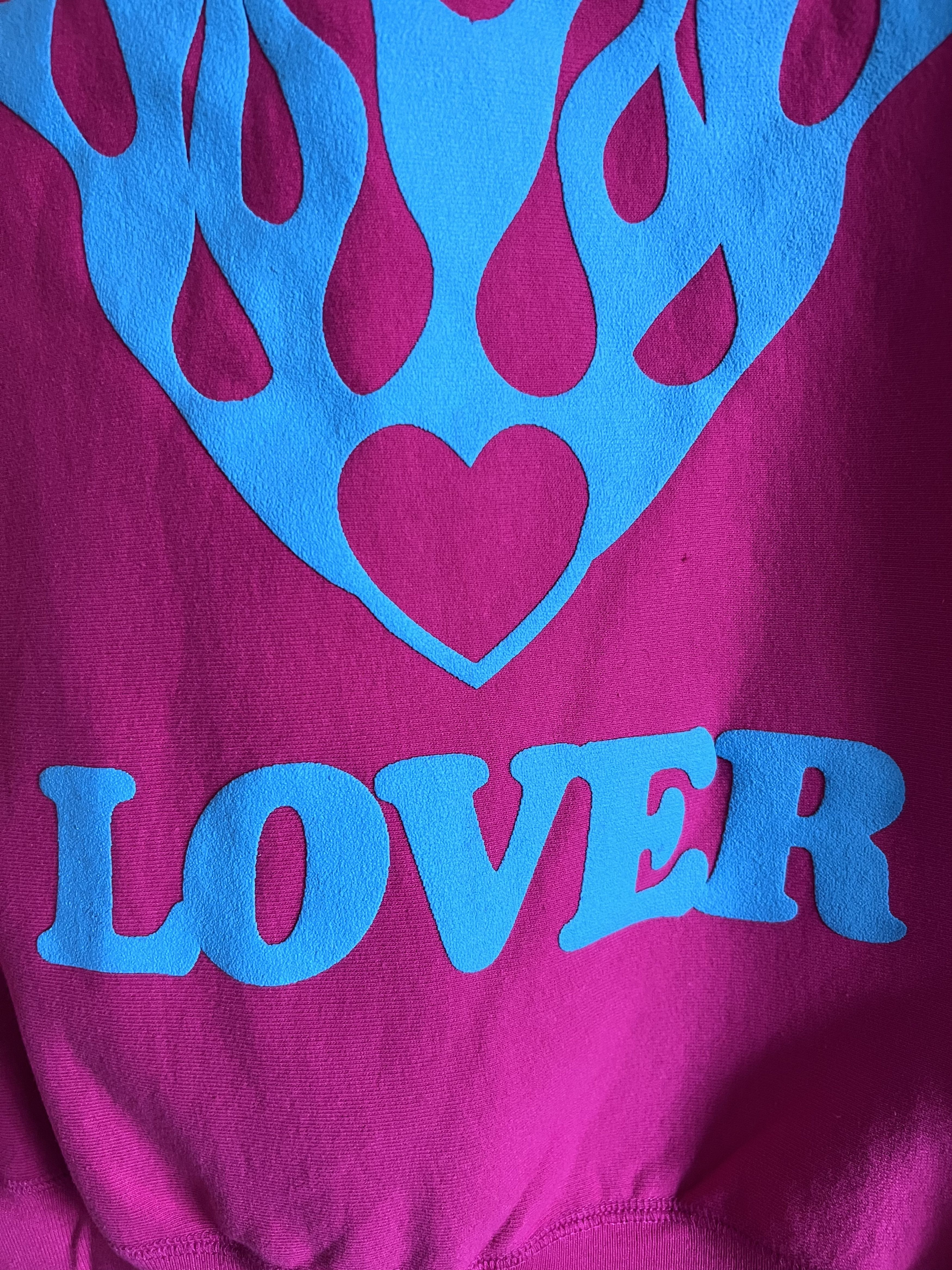 BIANCA CHANDON Bianca Chandon Lover Flame Hearts Hoodie Fuchsia Size US M / EU 48-50 / 2 - 4 Thumbnail