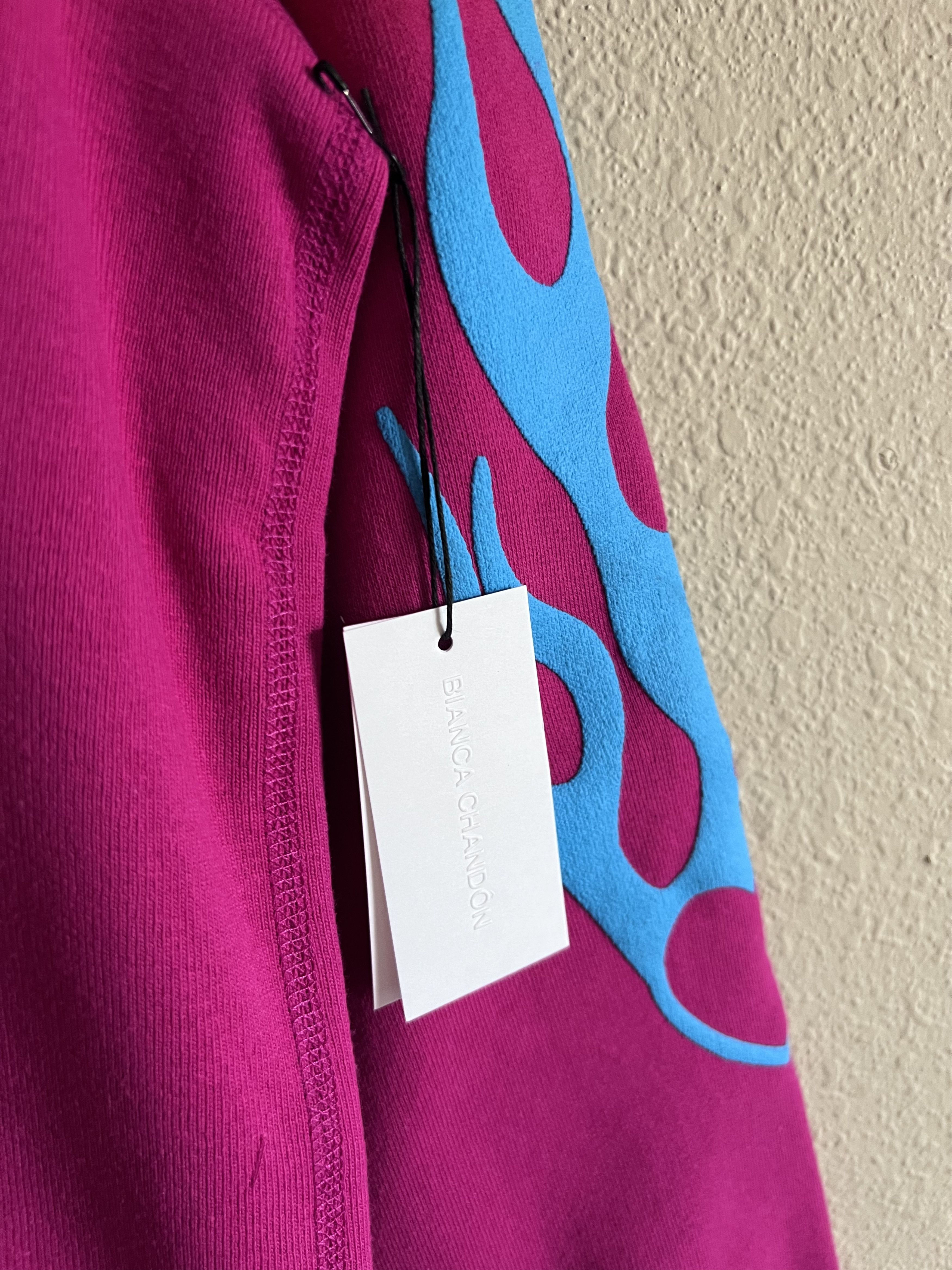BIANCA CHANDON Bianca Chandon Lover Flame Hearts Hoodie Fuchsia Size US M / EU 48-50 / 2 - 2 Thumbnail