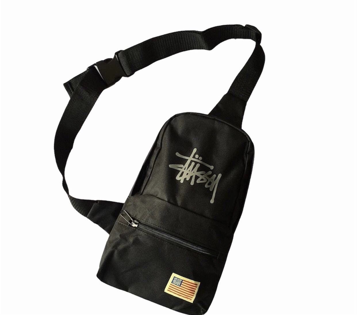 Streetwear × Stussy × Vintage Stussy Troops Crossbody Bag Canvas Sling ...