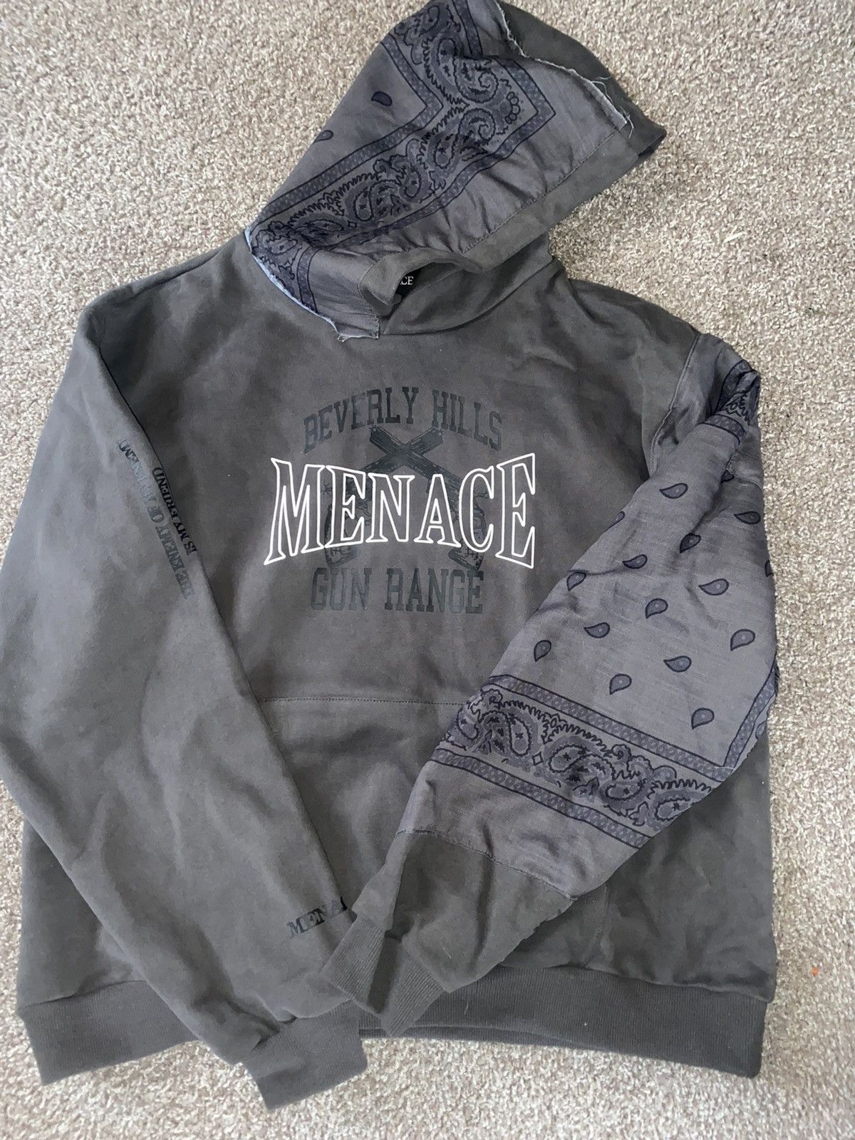Menace MENACE BEVERLY HILLS GUN RANGE HOODIE (RHINESTONE EDITION) Size US M / EU 48-50 / 2 - 3 Thumbnail
