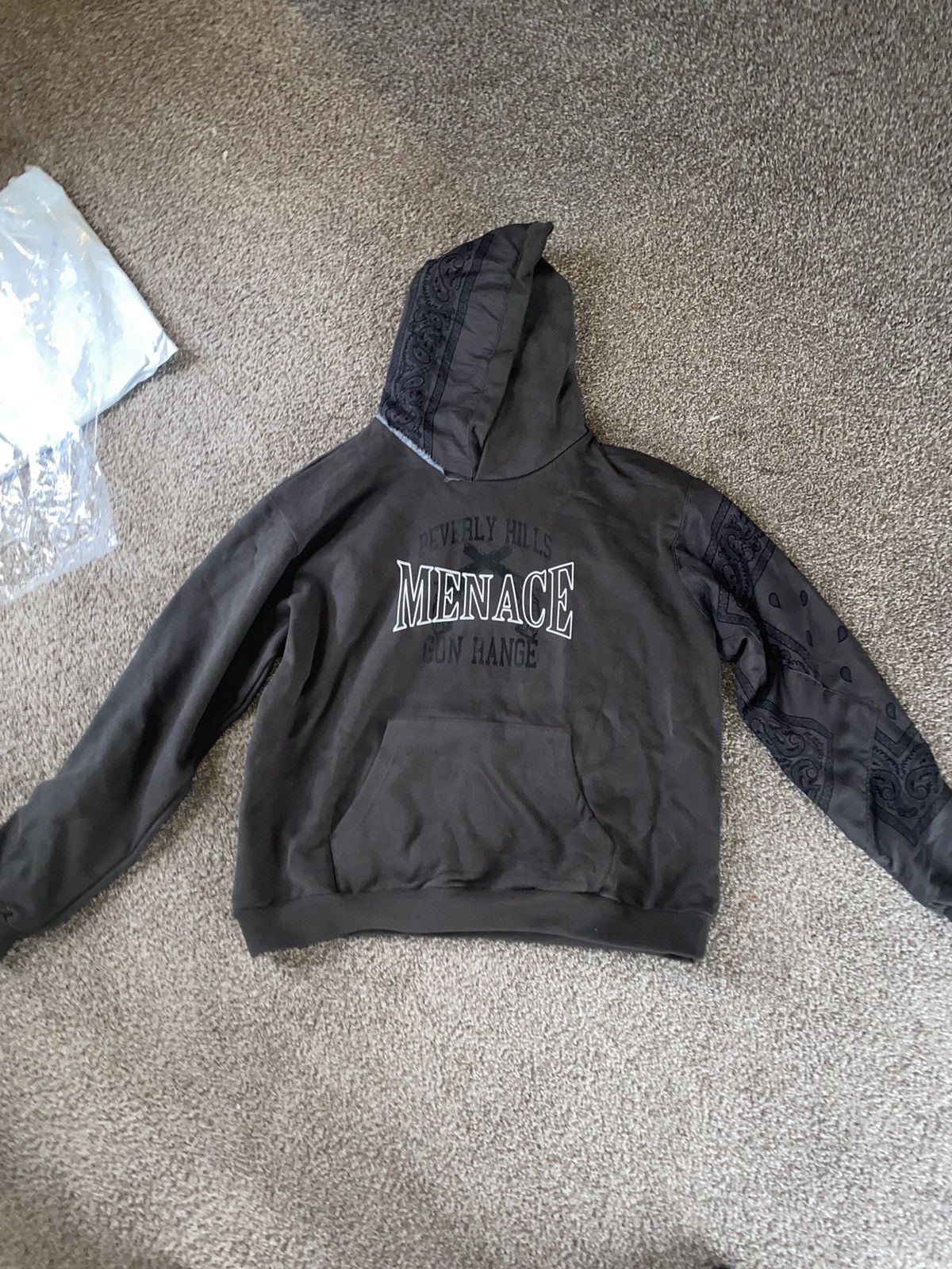 Menace MENACE BEVERLY HILLS GUN RANGE HOODIE (RHINESTONE EDITION) Size US M / EU 48-50 / 2 - 2 Thumbnail