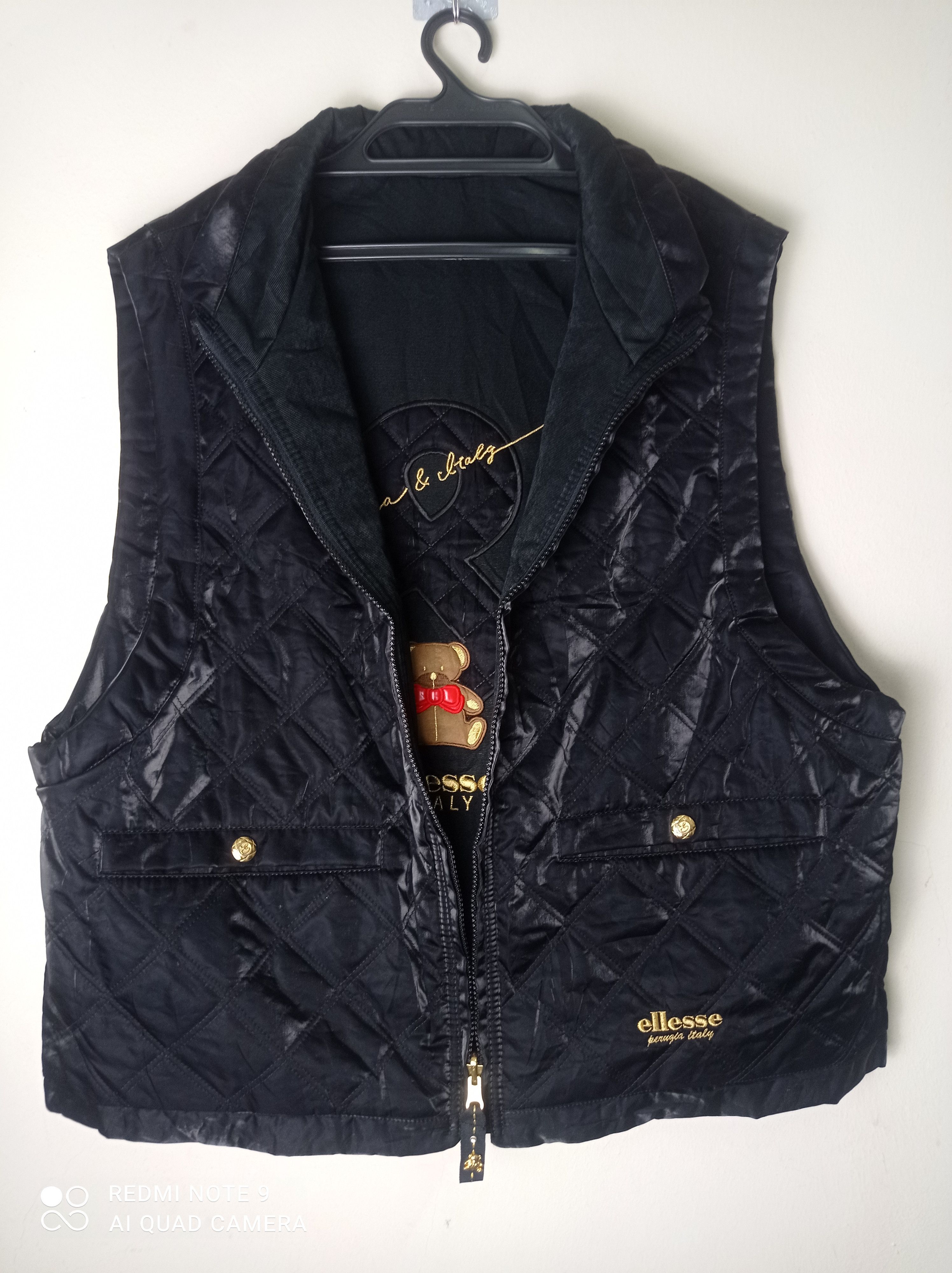 Ellesse Vintage Ellesse Italy Golden Bear Reversible Vest Jacket Size US L / EU 52-54 / 3 - 2 Thumbnail