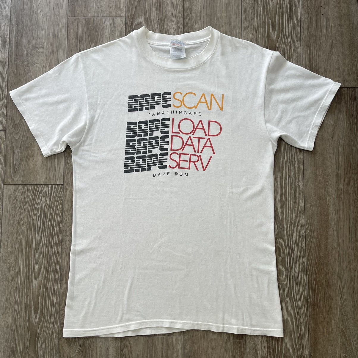 Bape 90’s vintage Bape data scan logo tee Size US M / EU 48-50 / 2 - 1 Thumbnail
