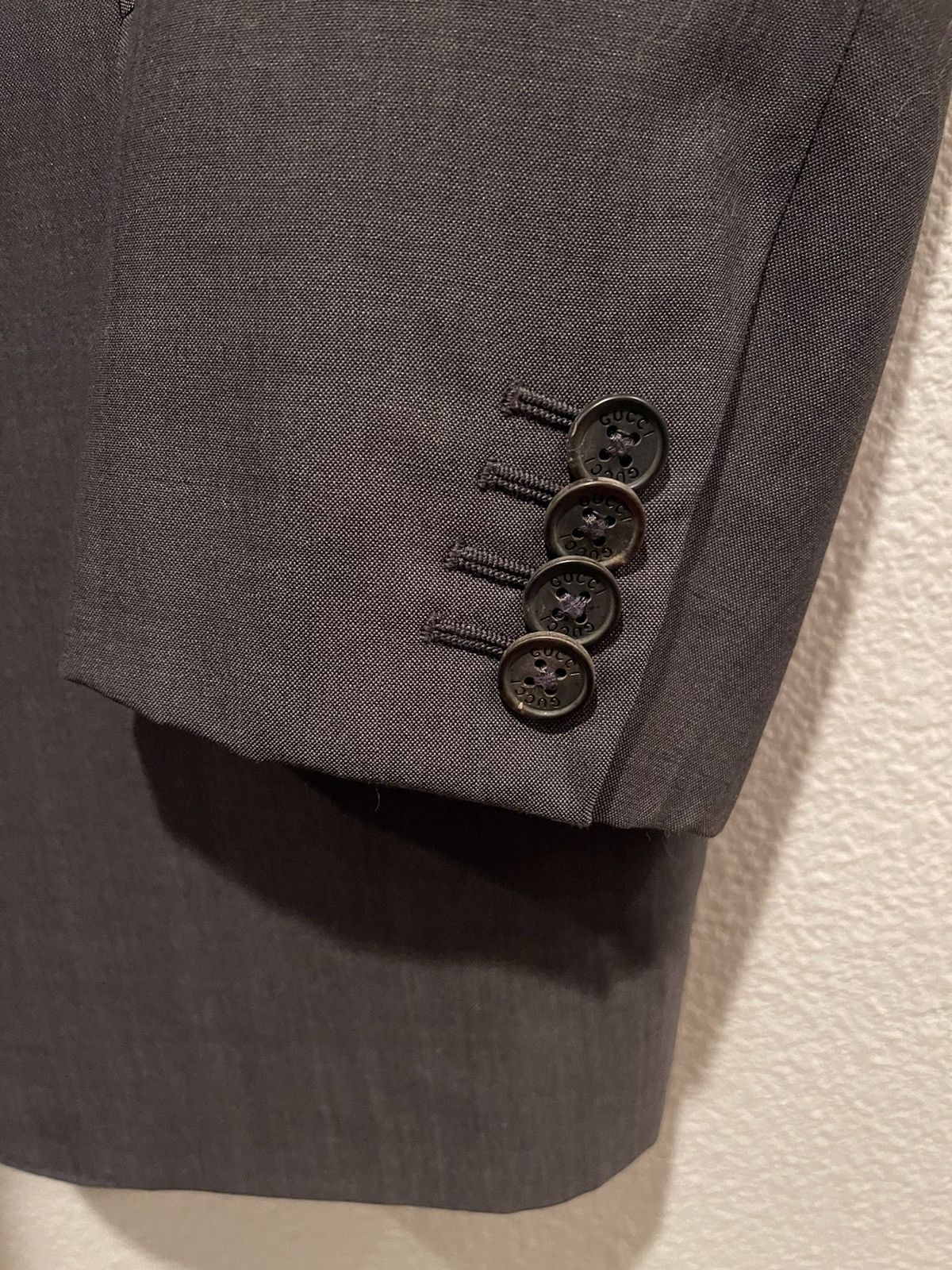 Gucci × Vintage Gucci wool mens suit blazer Size 40R - 7 Thumbnail