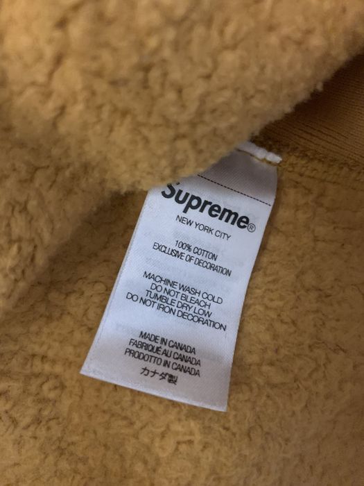 Supreme Hoodie Box Logo FW21 Mustard