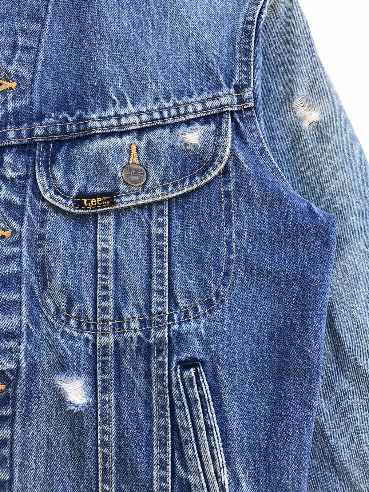 Lee Vintage 90s Lee Riders Denim Trucker Jacket Made in USA Size US S / EU 44-46 / 1 - 6 Thumbnail