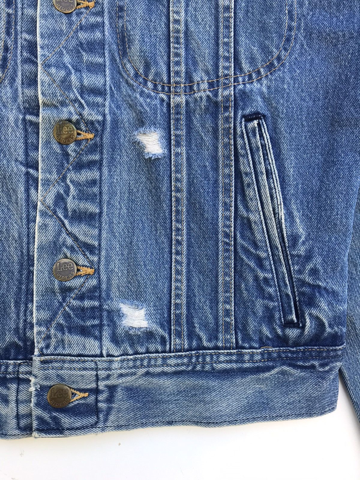 Lee Vintage 90s Lee Riders Denim Trucker Jacket Made in USA Size US S / EU 44-46 / 1 - 7 Thumbnail