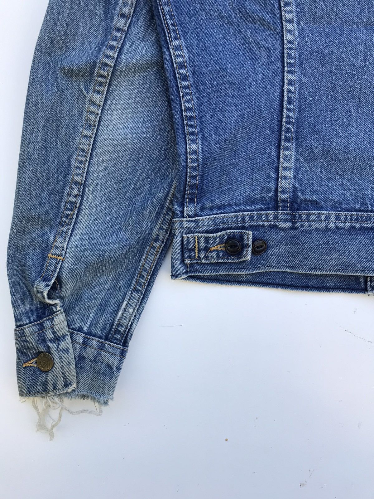 Lee Vintage 90s Lee Riders Denim Trucker Jacket Made in USA Size US S / EU 44-46 / 1 - 11 Thumbnail