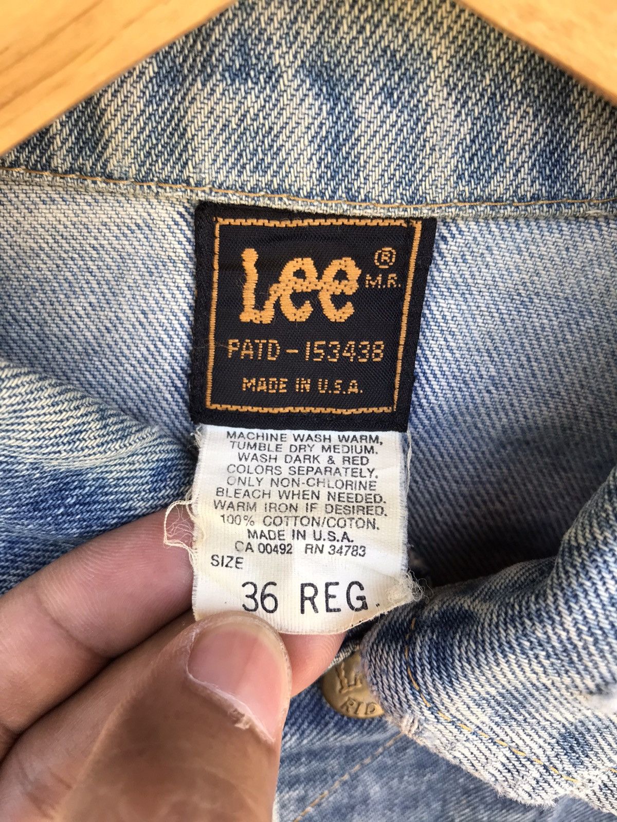 Lee Vintage 90s Lee Riders Denim Trucker Jacket Made in USA Size US S / EU 44-46 / 1 - 3 Thumbnail