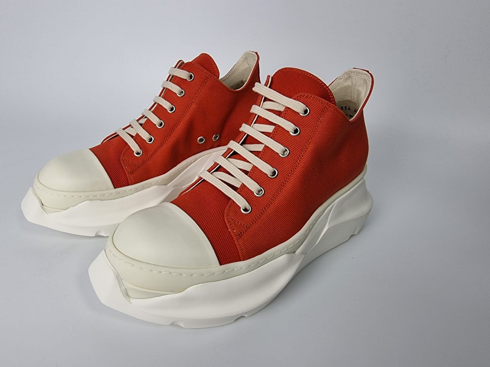 Rick Owens Drkshdw Rick Owens DRKSHDW Abstract Orange Sneakers New 