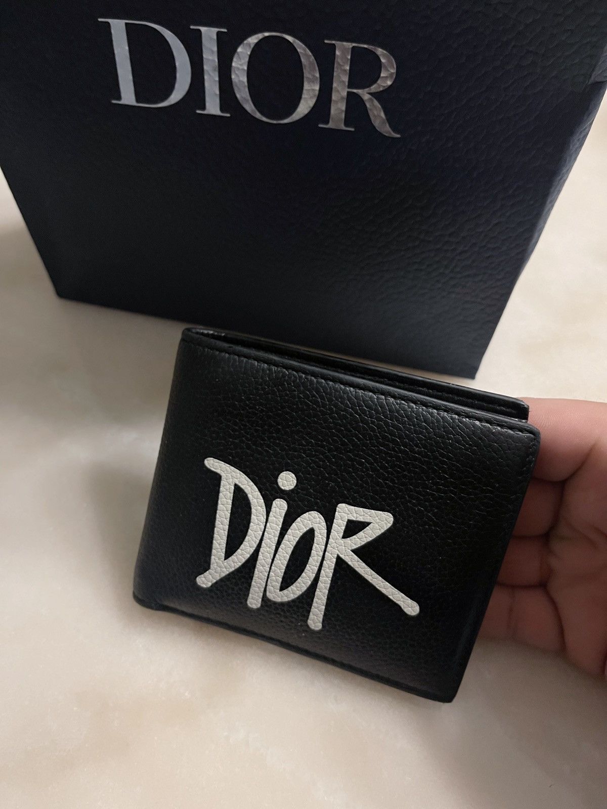 Dior Dior x Shawn Stussy Calfskin Wallet | Grailed