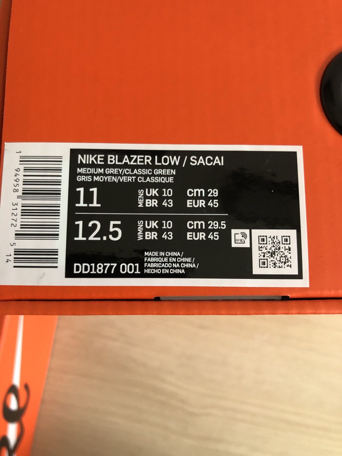 Nike × Sacai Nike blazer low x sacai Size US 11 / EU 44 - 7 Thumbnail
