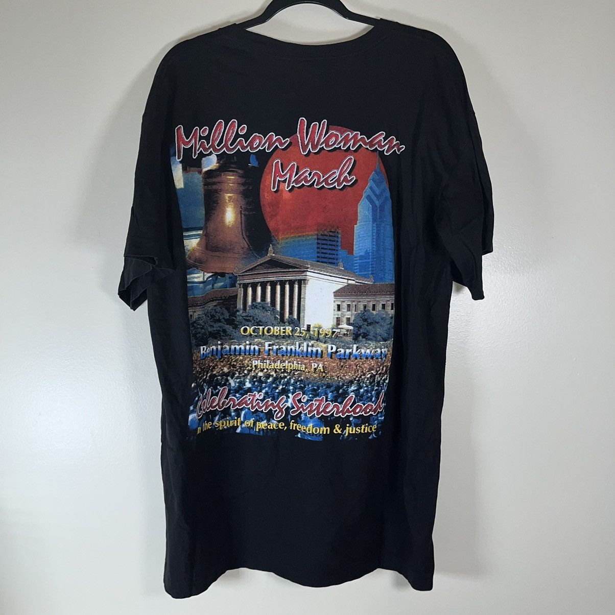 Rap Tees × Vintage 90s Million Woman March Rap Tee Size US XXL / EU 58 / 5 - 8 Thumbnail