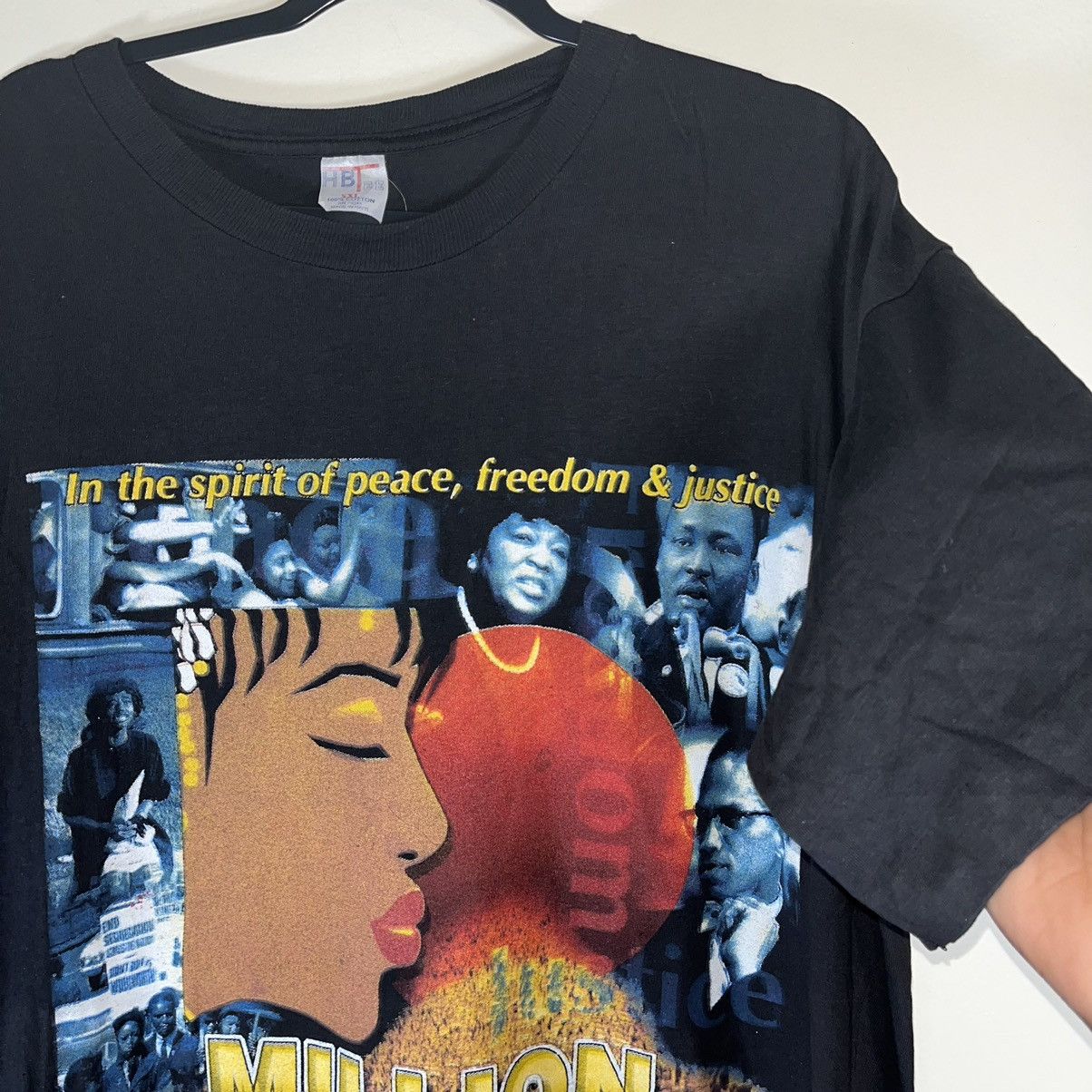 Rap Tees × Vintage 90s Million Woman March Rap Tee Size US XXL / EU 58 / 5 - 6 Thumbnail