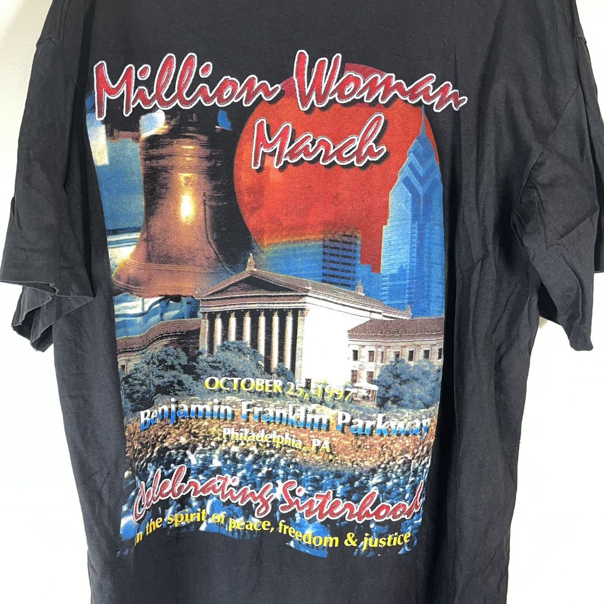 Rap Tees × Vintage 90s Million Woman March Rap Tee Size US XXL / EU 58 / 5 - 9 Thumbnail
