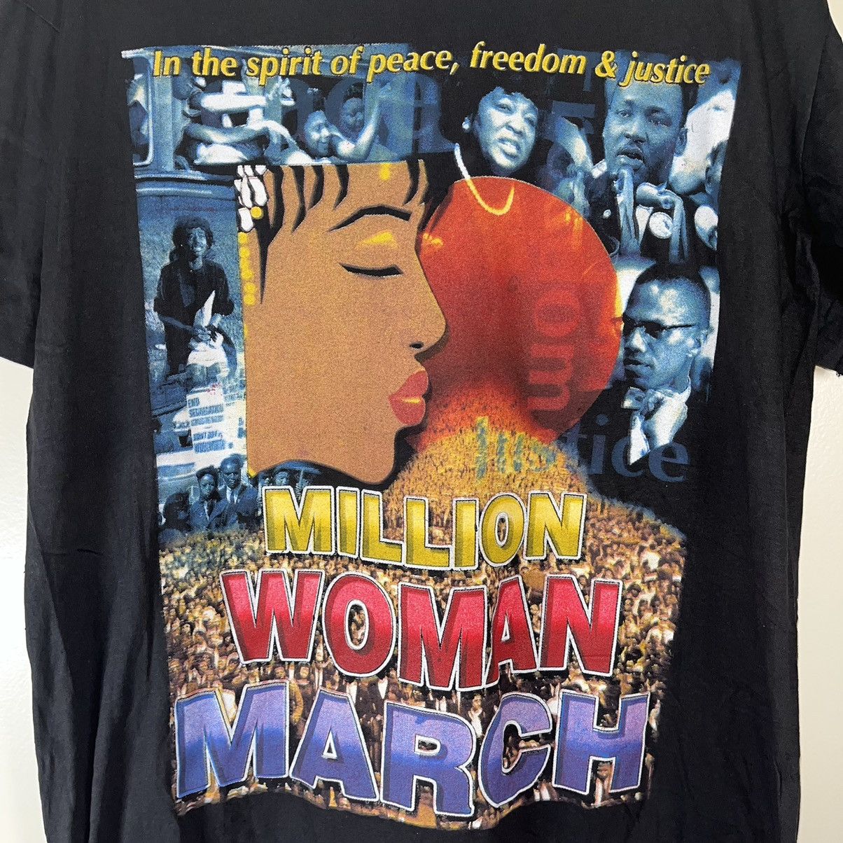 Rap Tees × Vintage 90s Million Woman March Rap Tee Size US XXL / EU 58 / 5 - 2 Thumbnail