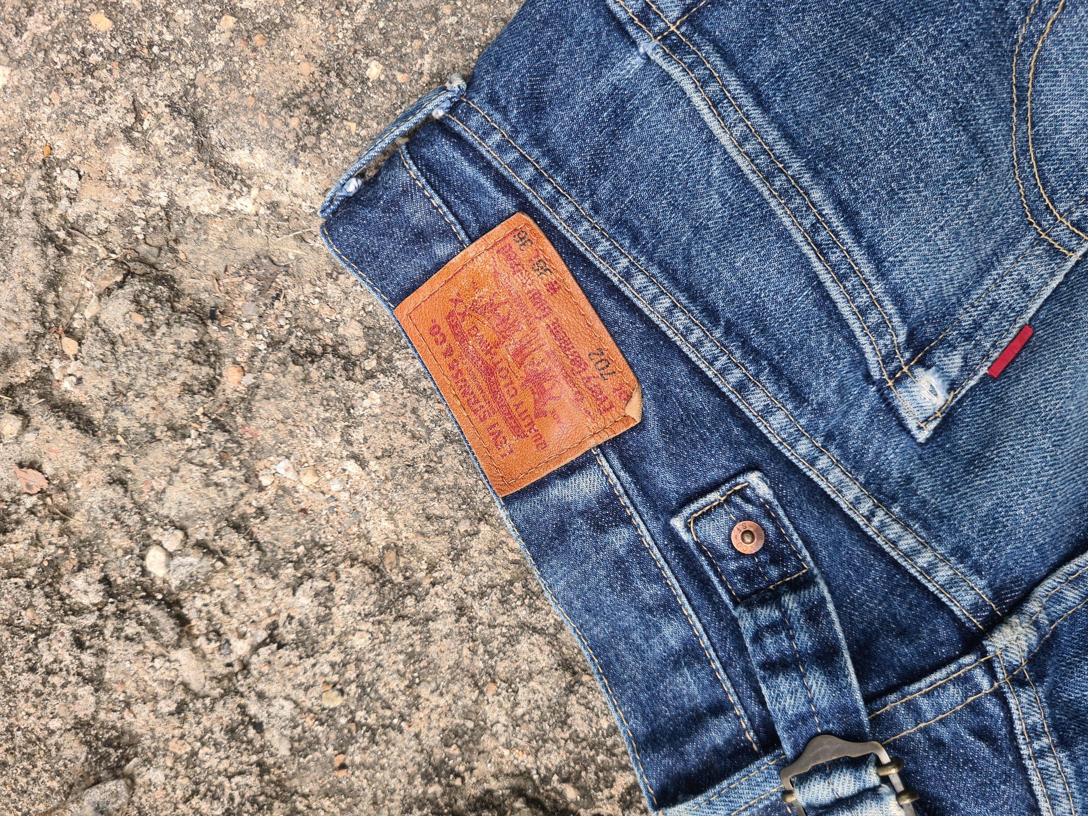 Levi's × Levi's Vintage Clothing Levis 702 buckleback big e selvedge distressed denim Size US 35 - 4 Thumbnail