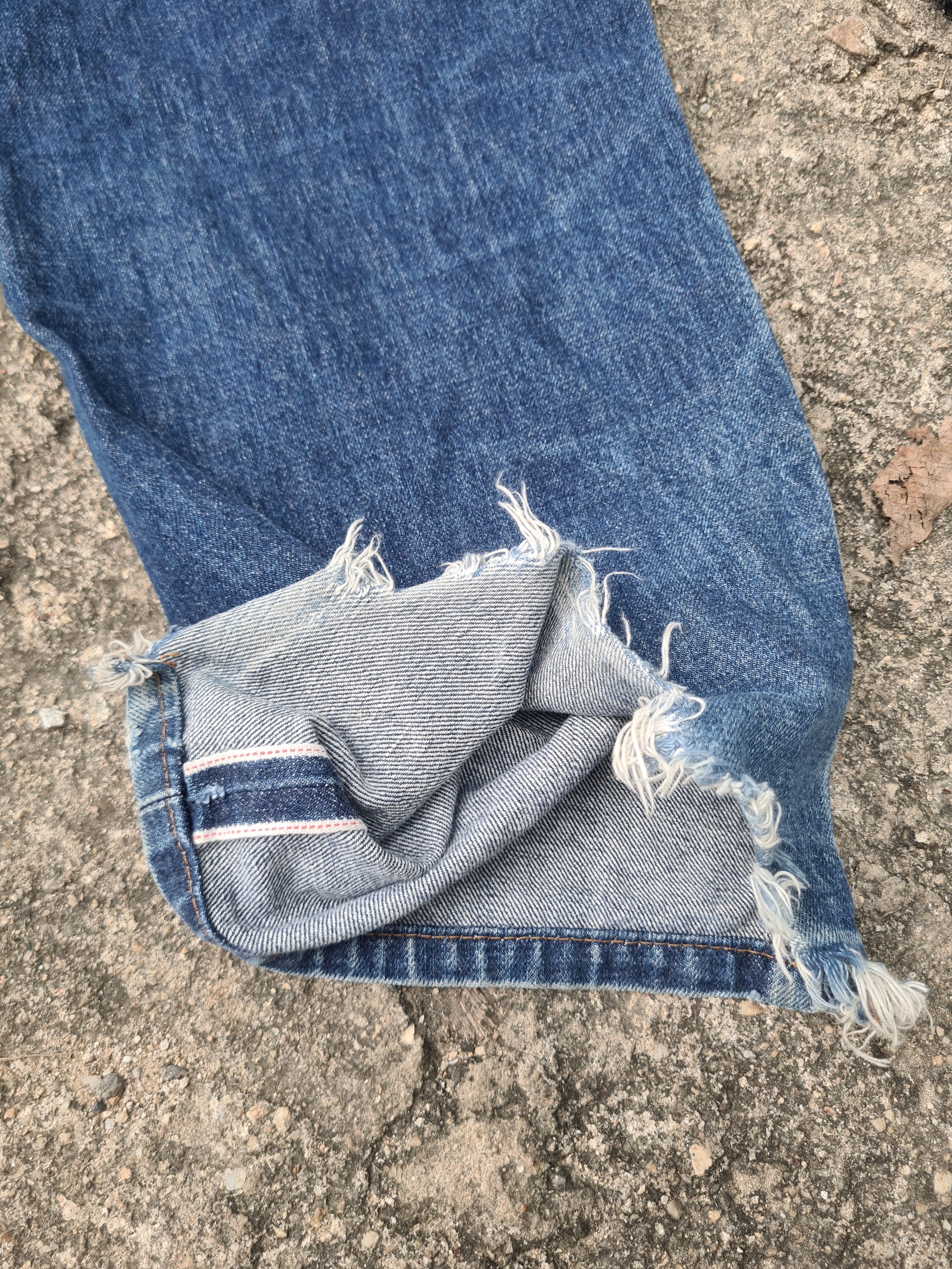 Levi's × Levi's Vintage Clothing Levis 702 buckleback big e selvedge distressed denim Size US 35 - 15 Thumbnail