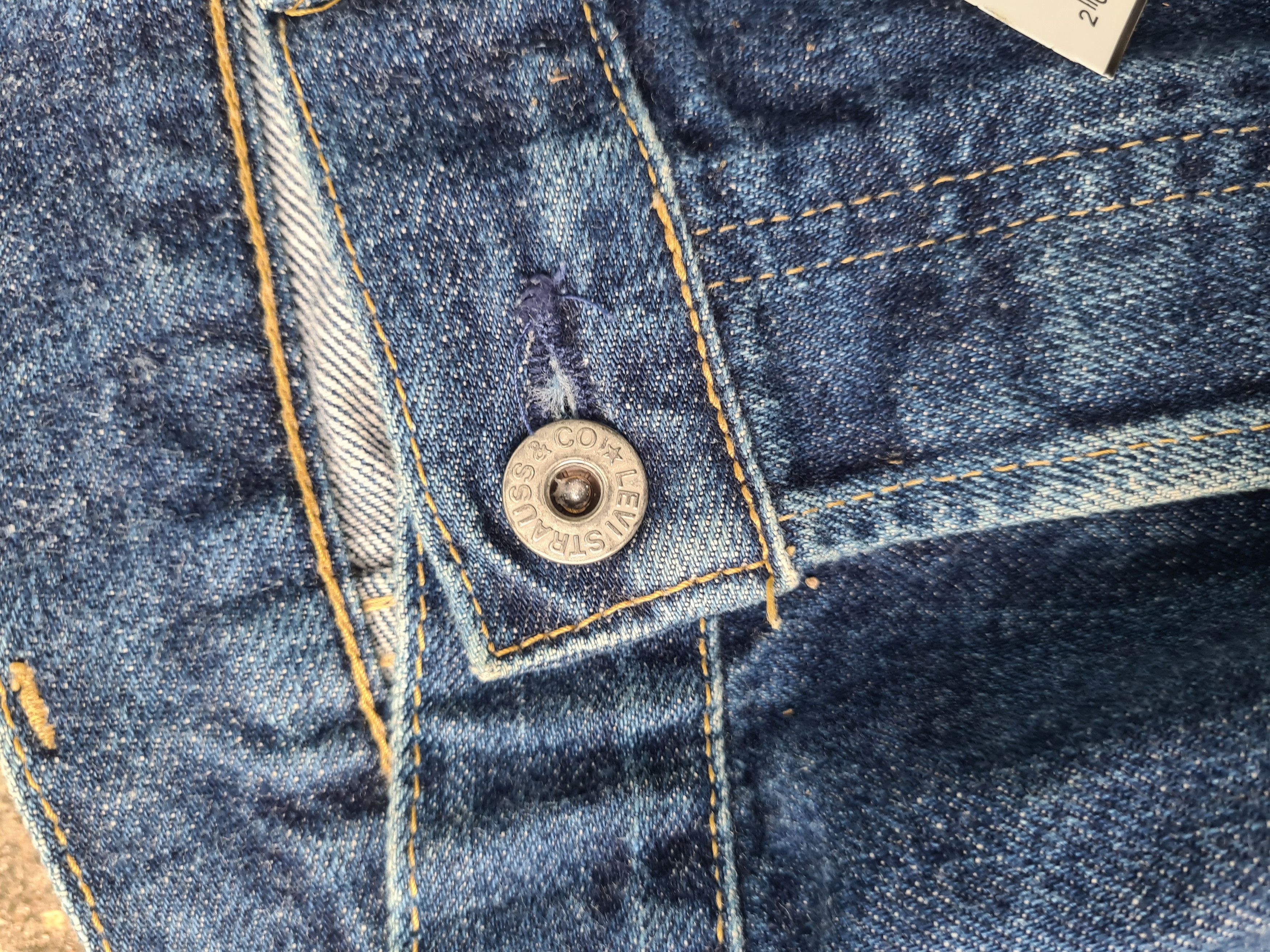 Levi's × Levi's Vintage Clothing Levis 702 buckleback big e selvedge distressed denim Size US 35 - 8 Thumbnail