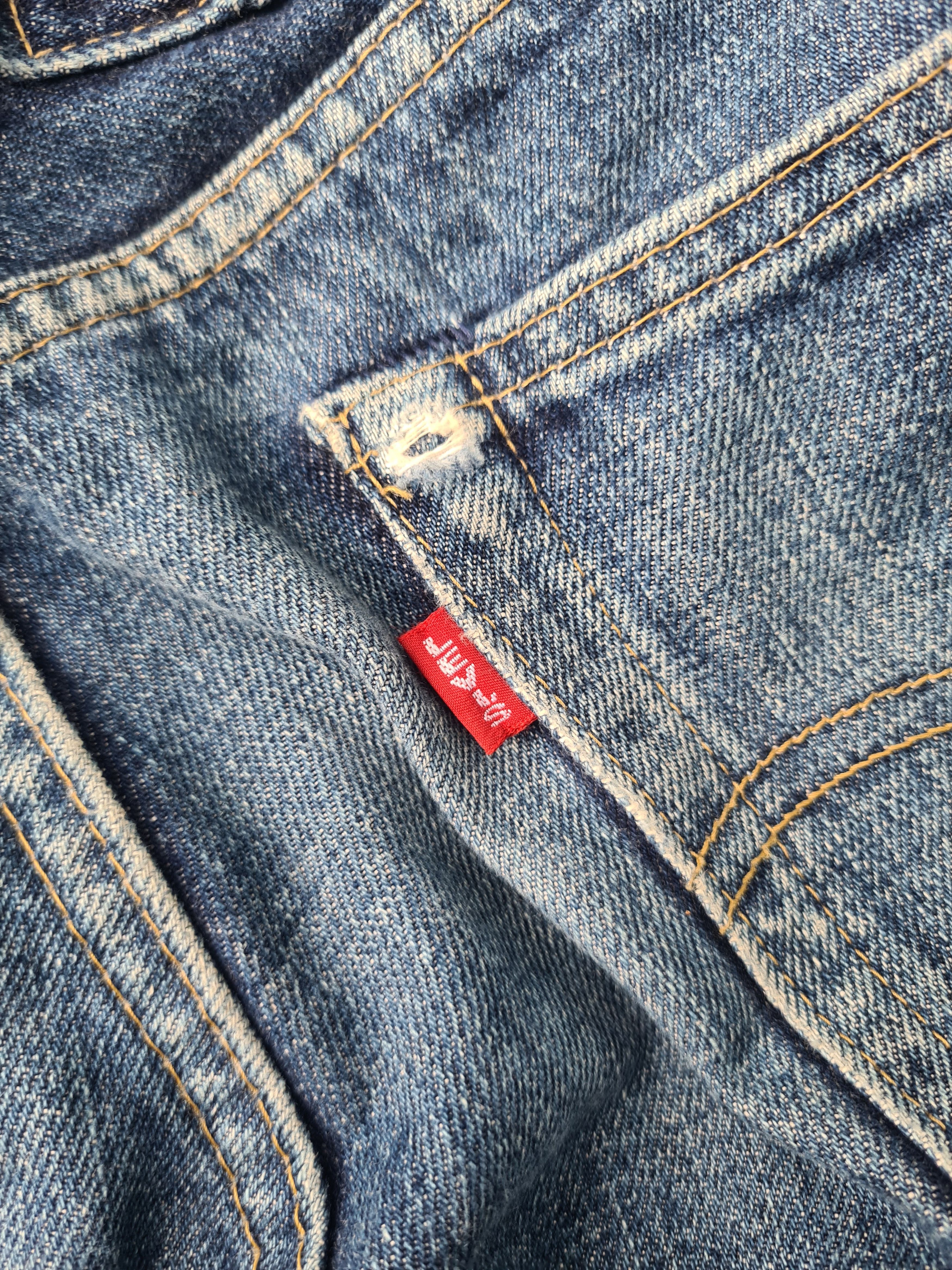 Levi's × Levi's Vintage Clothing Levis 702 buckleback big e selvedge distressed denim Size US 35 - 5 Thumbnail