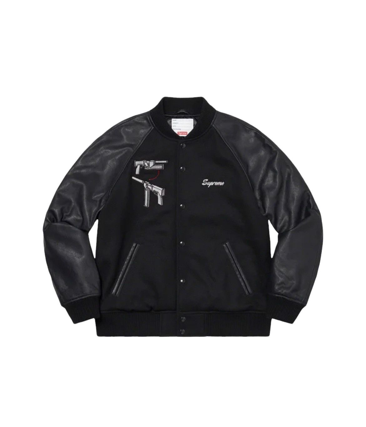 Supreme Supreme x Aeon Flux Varsity Jacket Black | Grailed