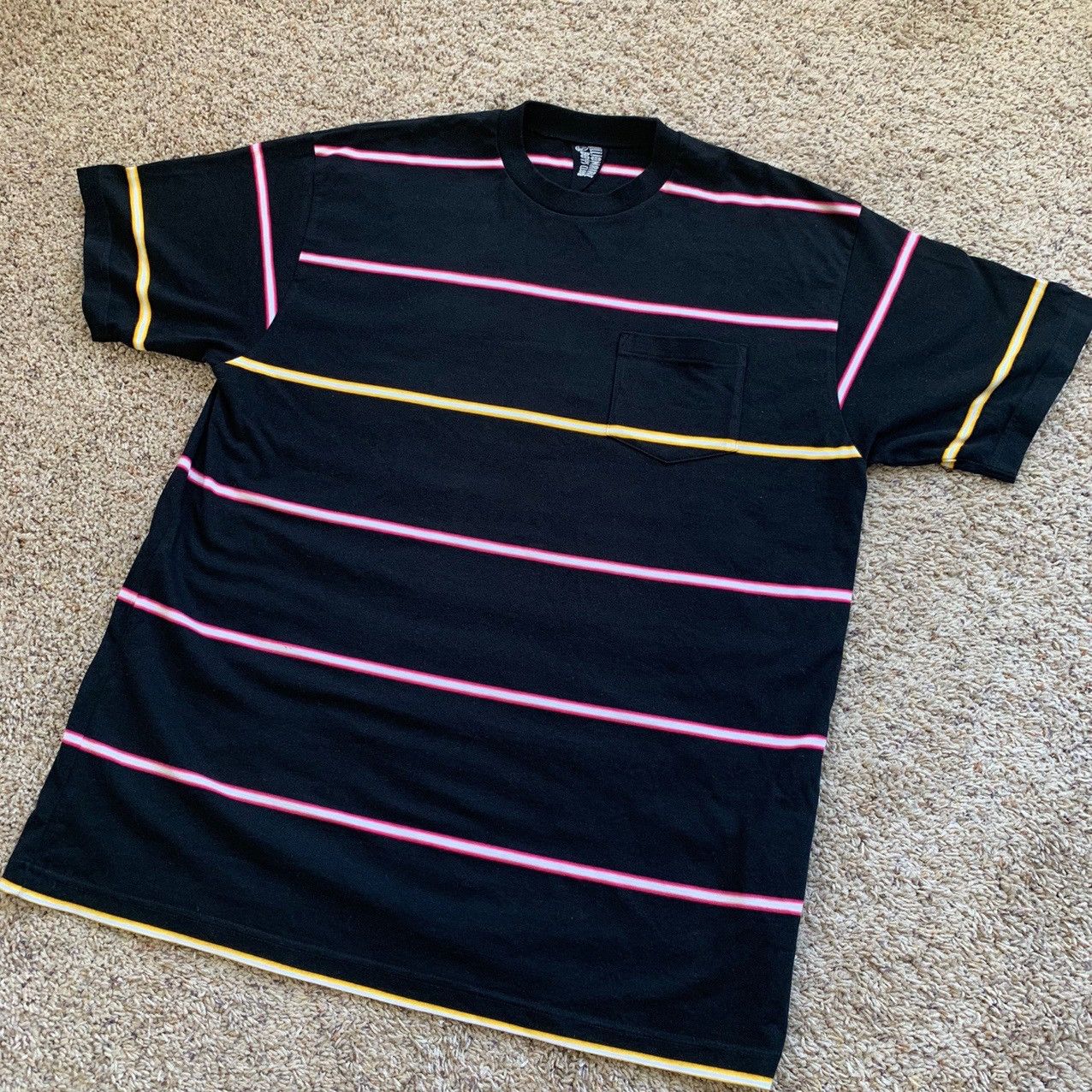 A/W 2006 Billionaire Boys Club BBC Stripe Pocket Tee Black